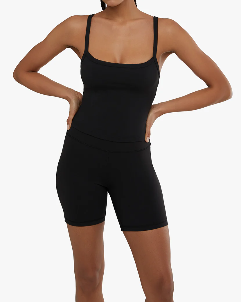 Wide Strap Scoop Tank