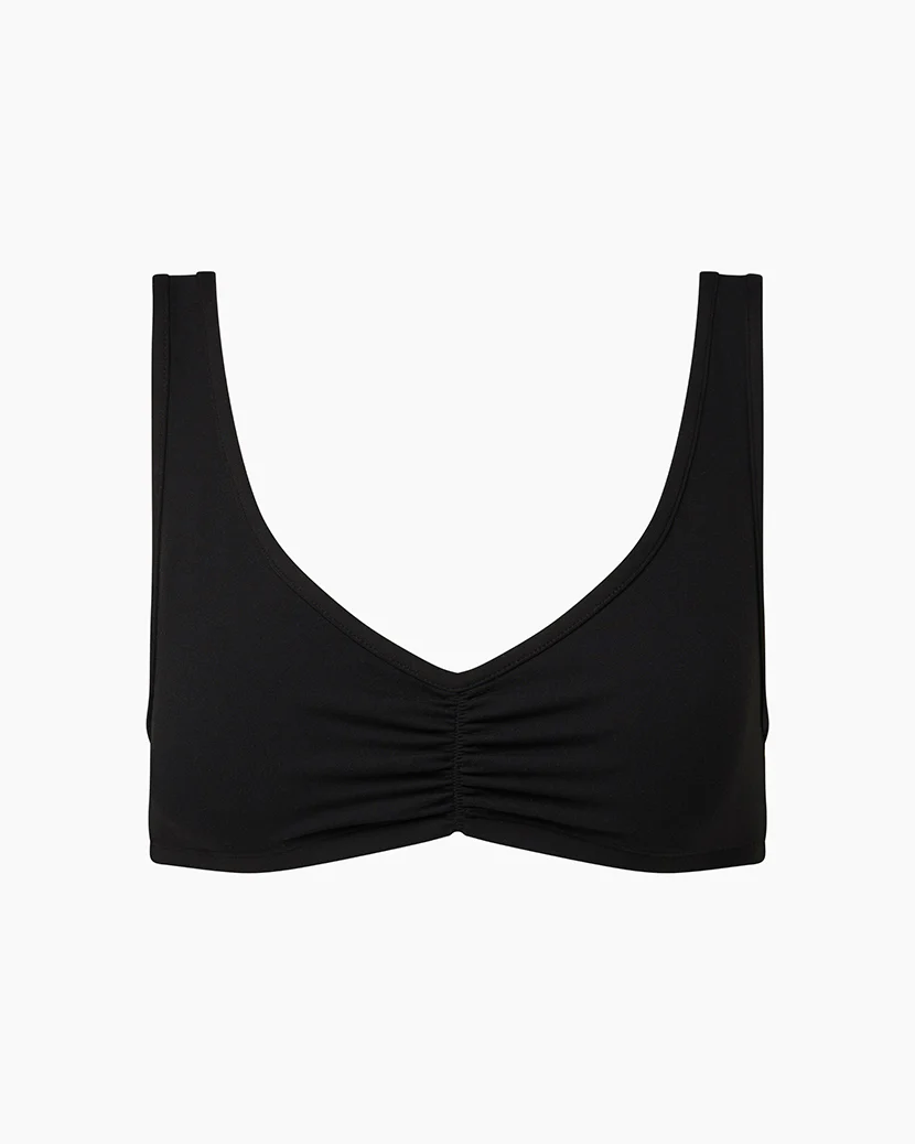 Ruched Scoop Neck Bra