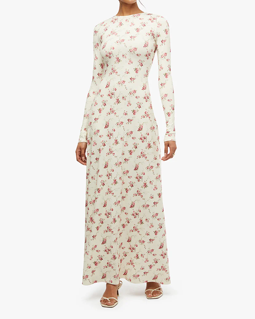 Open Back Midi Dress