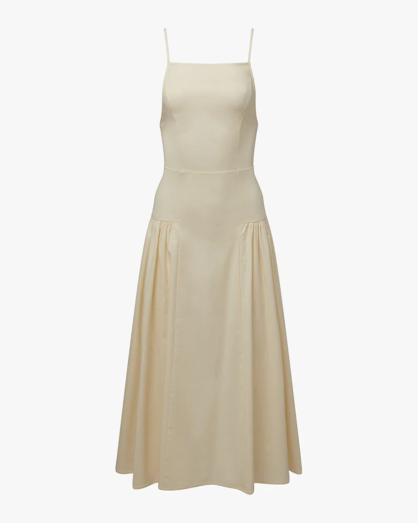 Flare Panel Midi Dress