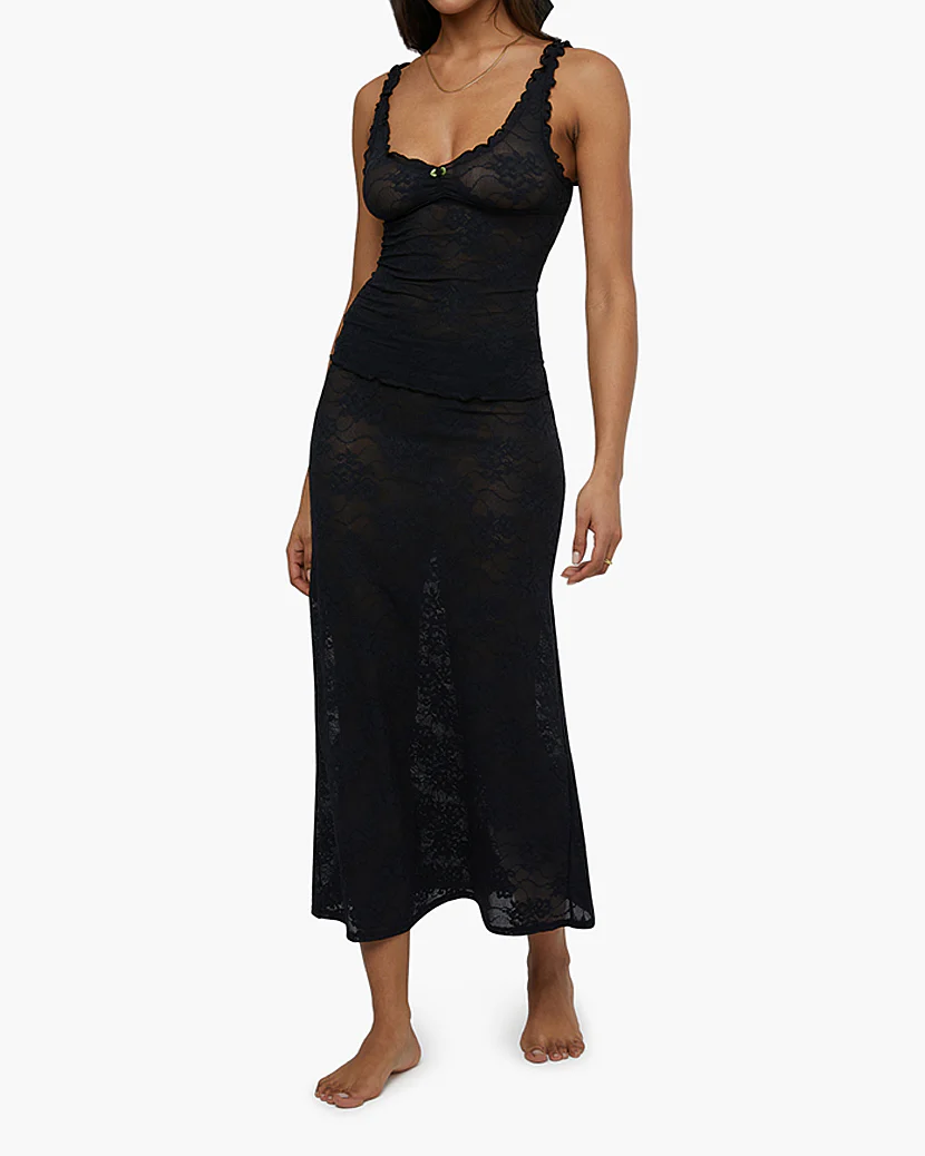 Lace Midi Skirt