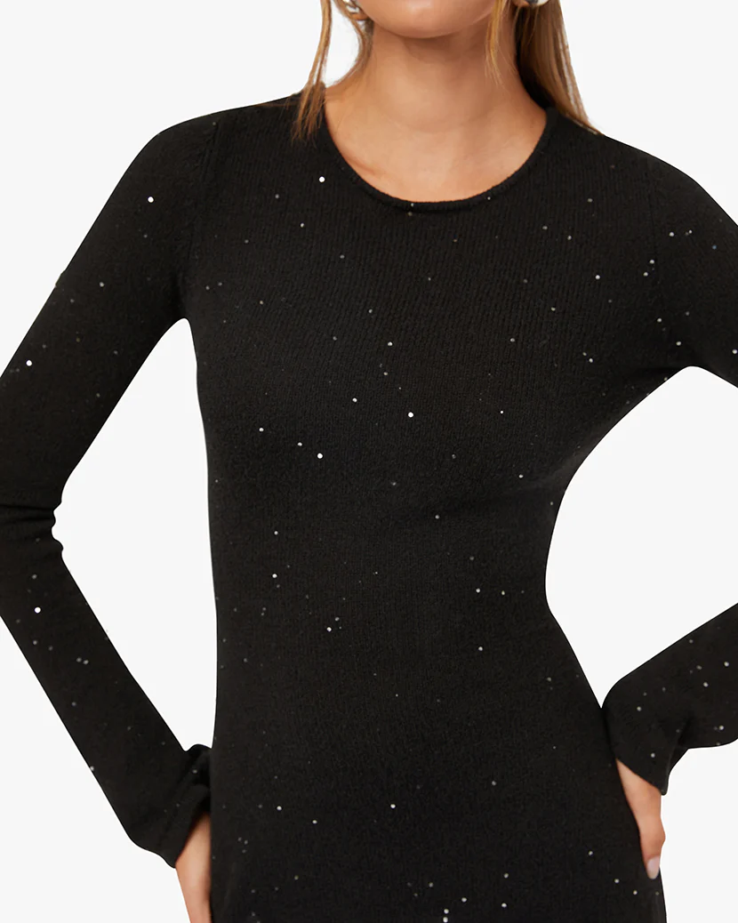 Open Back Knit Mini Dress