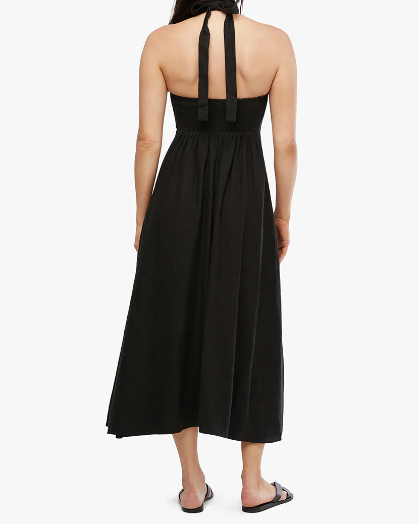 Button Front Maxi Dress