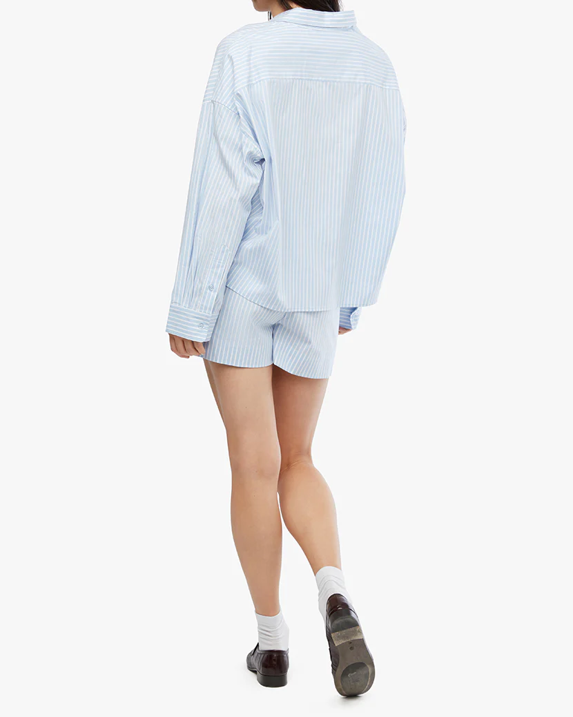 Cropped Button Front Shirt