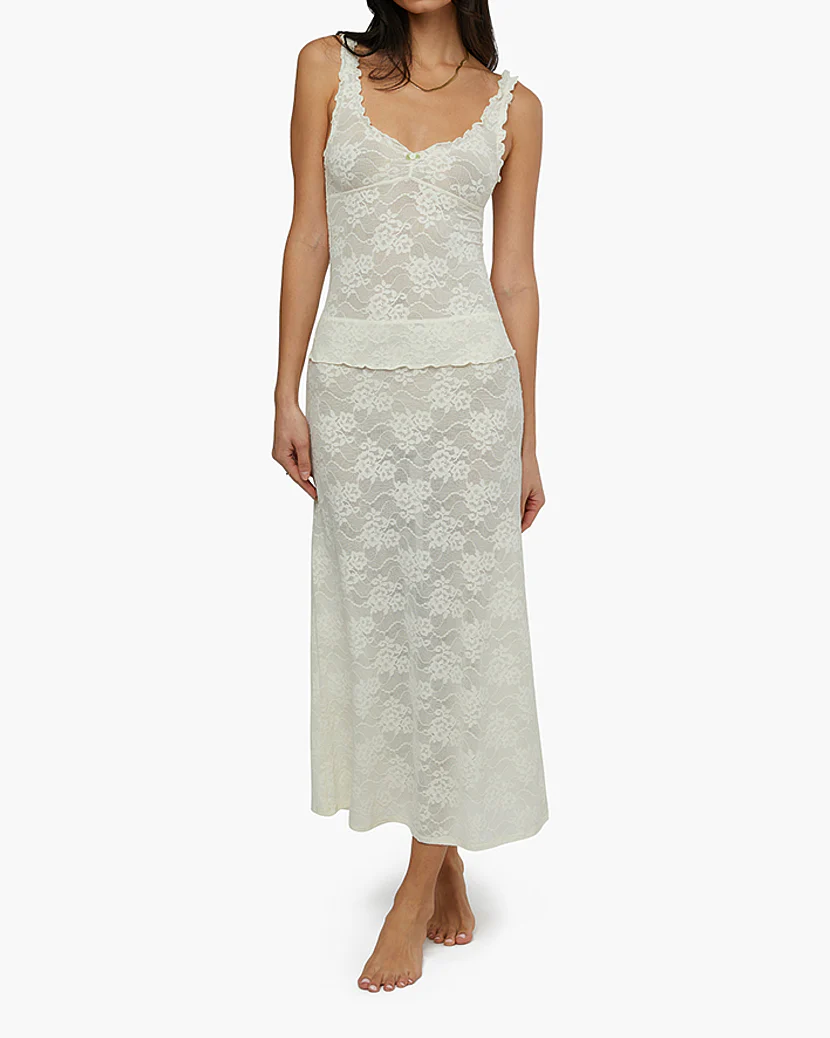 Lace Midi Skirt