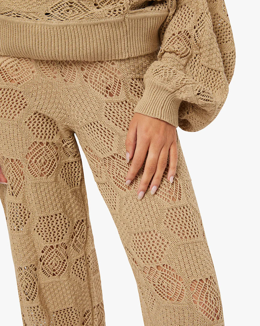 One Shoulder Crochet Sweater