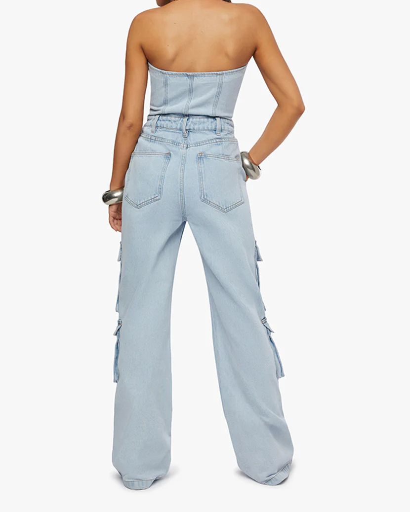 Corset Cargo Jumpsuit