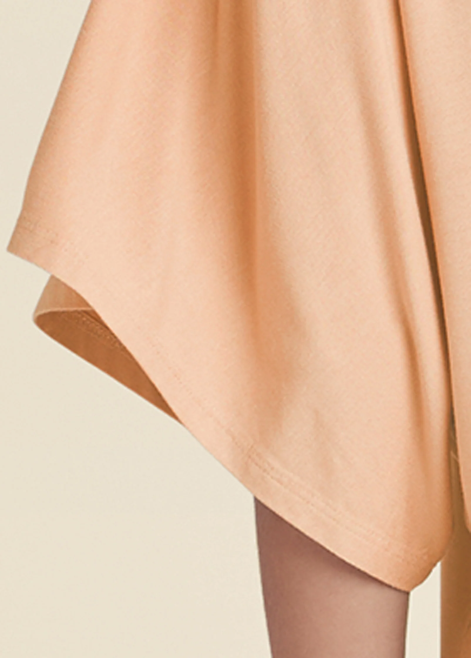 Knot twist V-neck tee - Blush