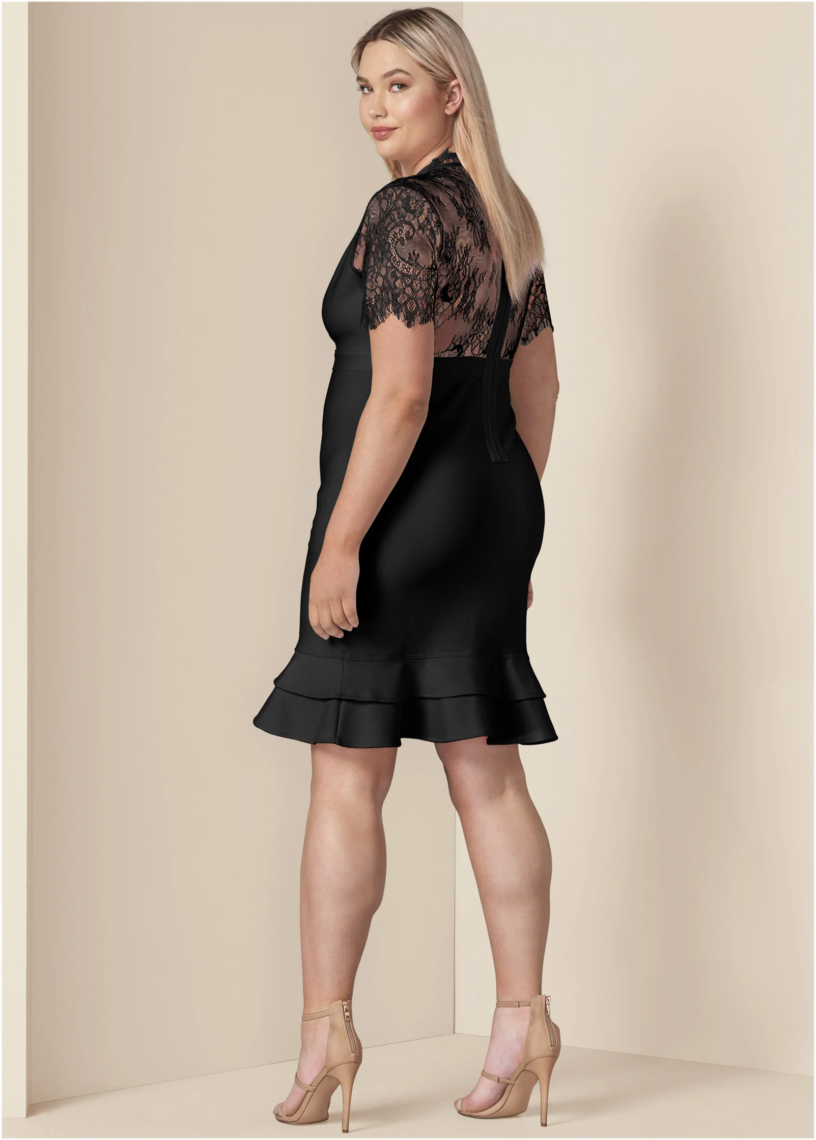 Bandage strappy dress - Black