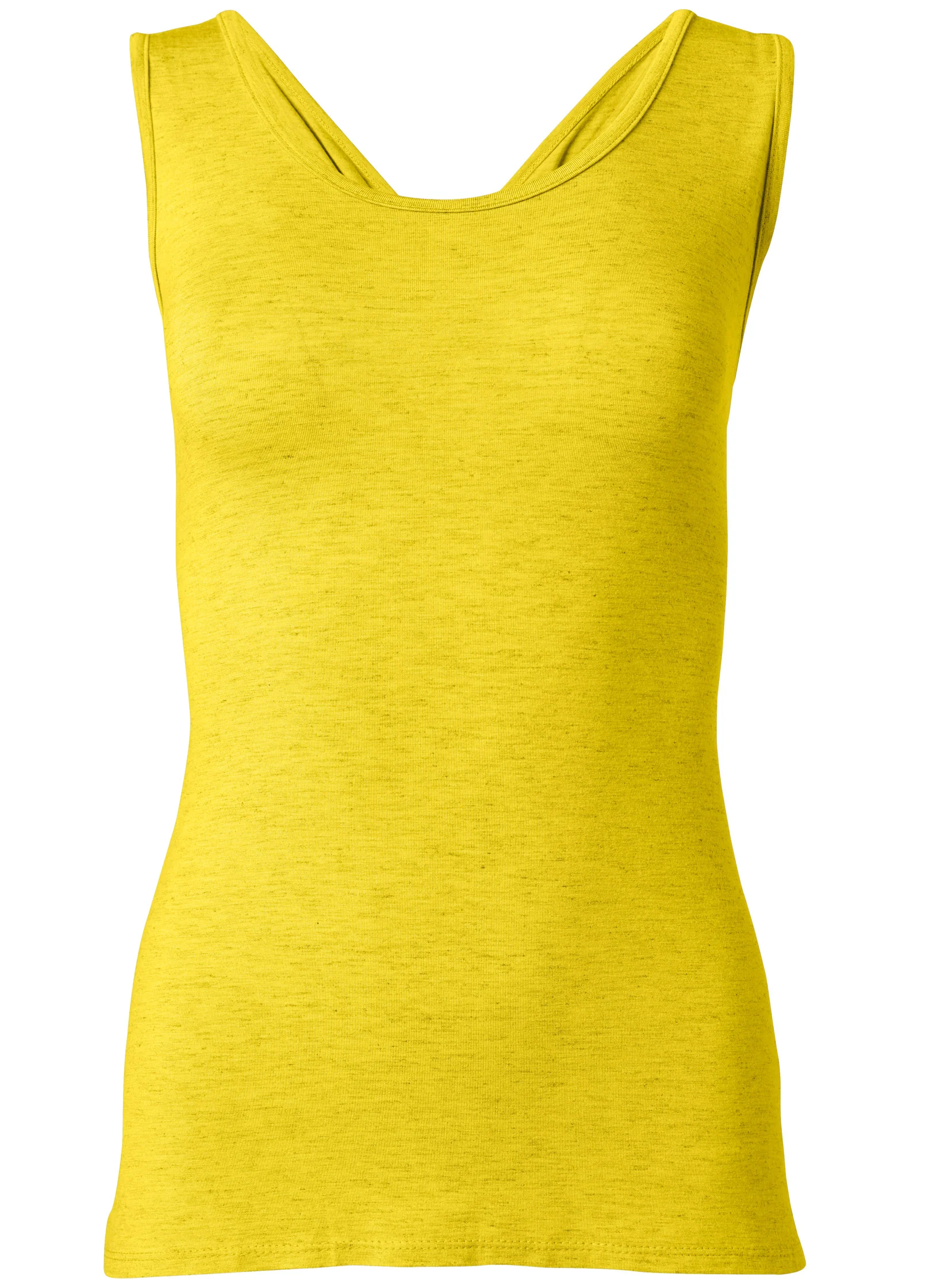 Crisscross detail top - Yellow