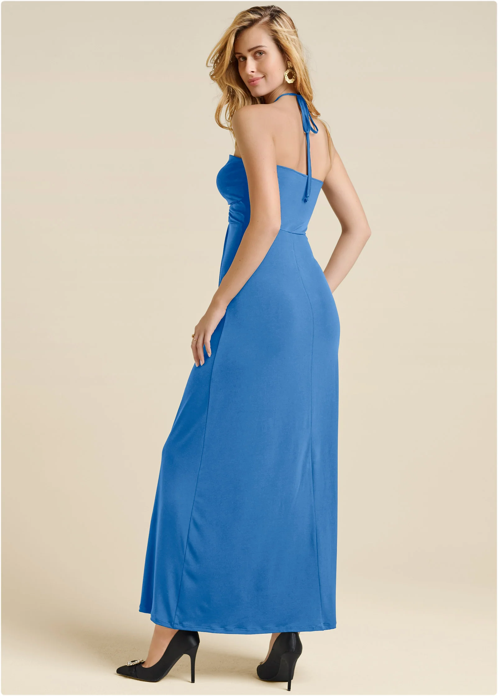 Convertible maxi dress - Blue