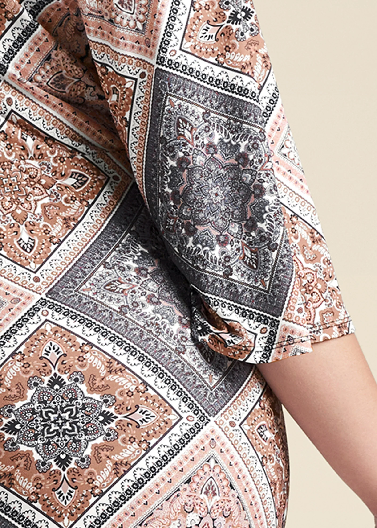 Paisley dreams maxi dress - Rust Multi