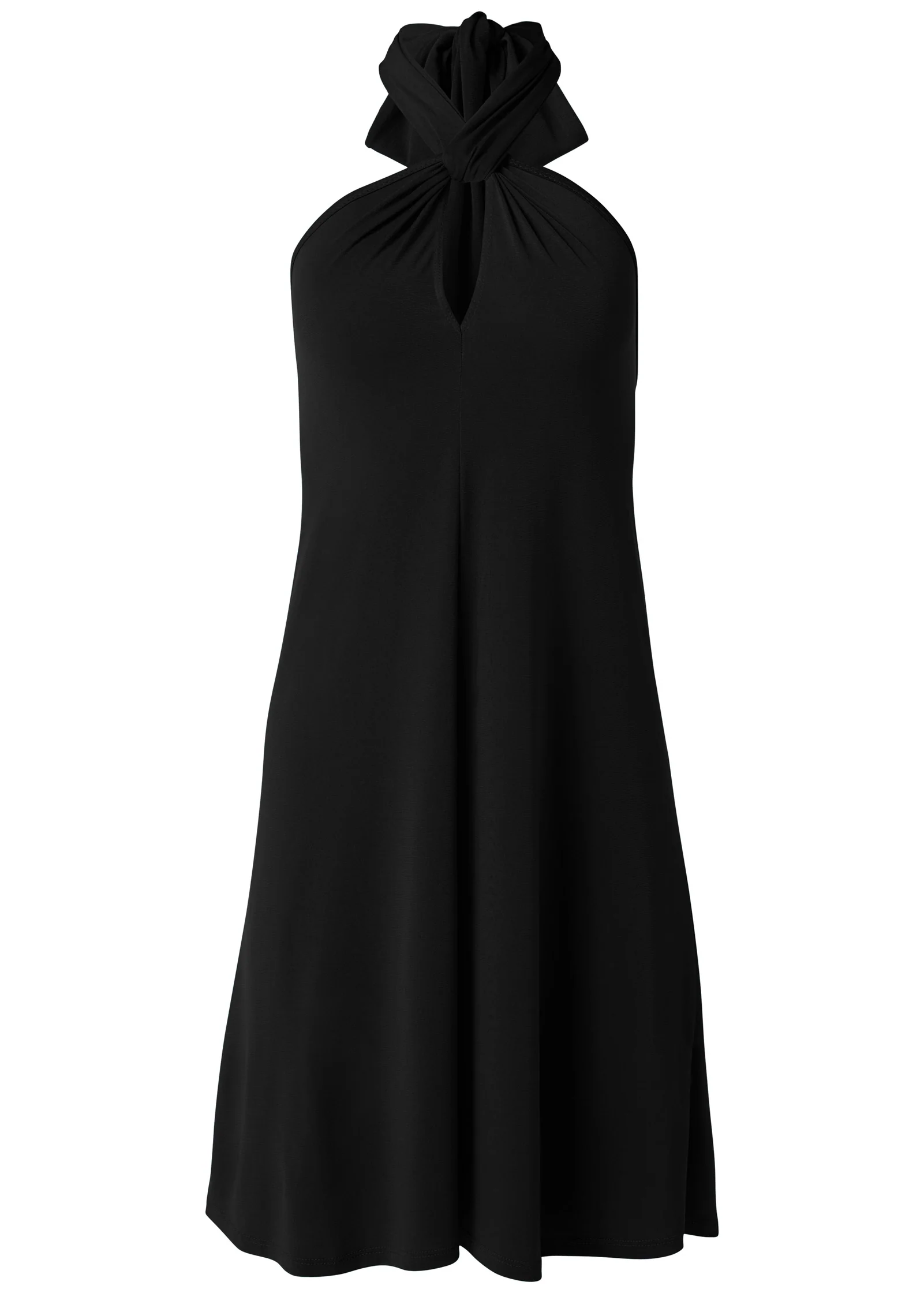 Halter tie dress - Black