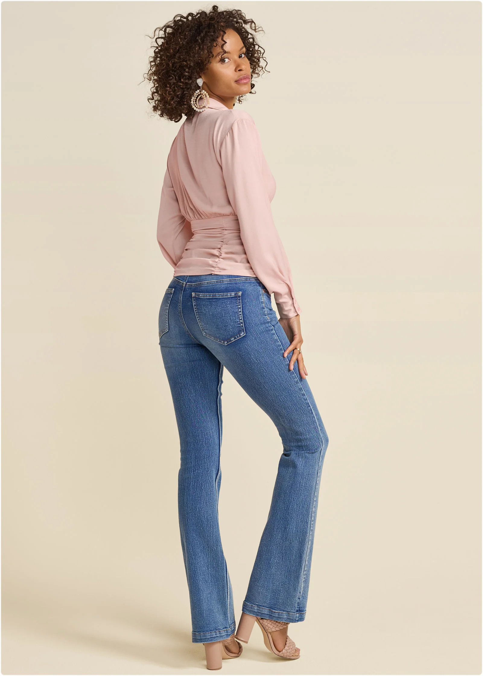 Soft collared blouse - Mauve