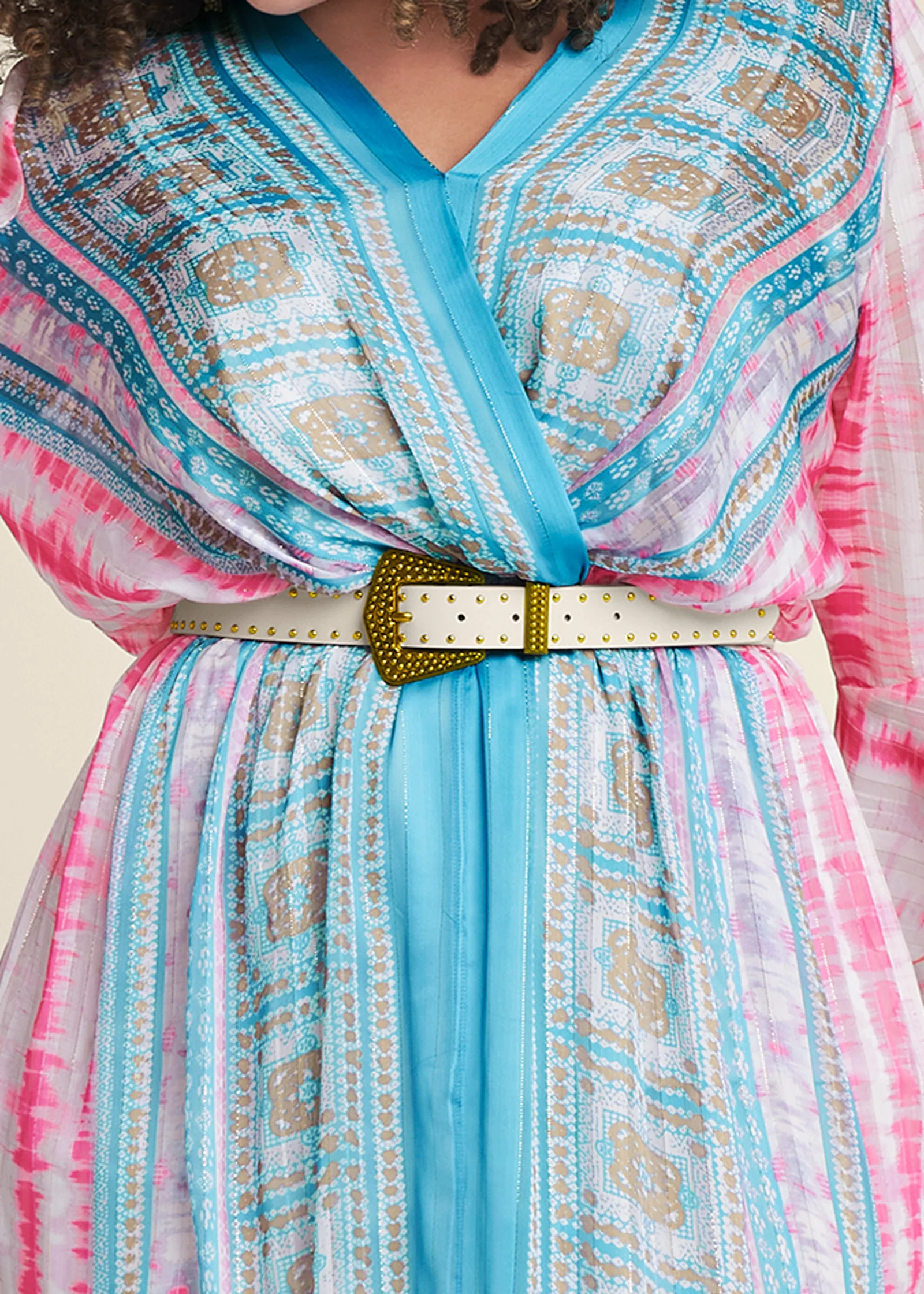 Printed maxi dress - Pink Multi