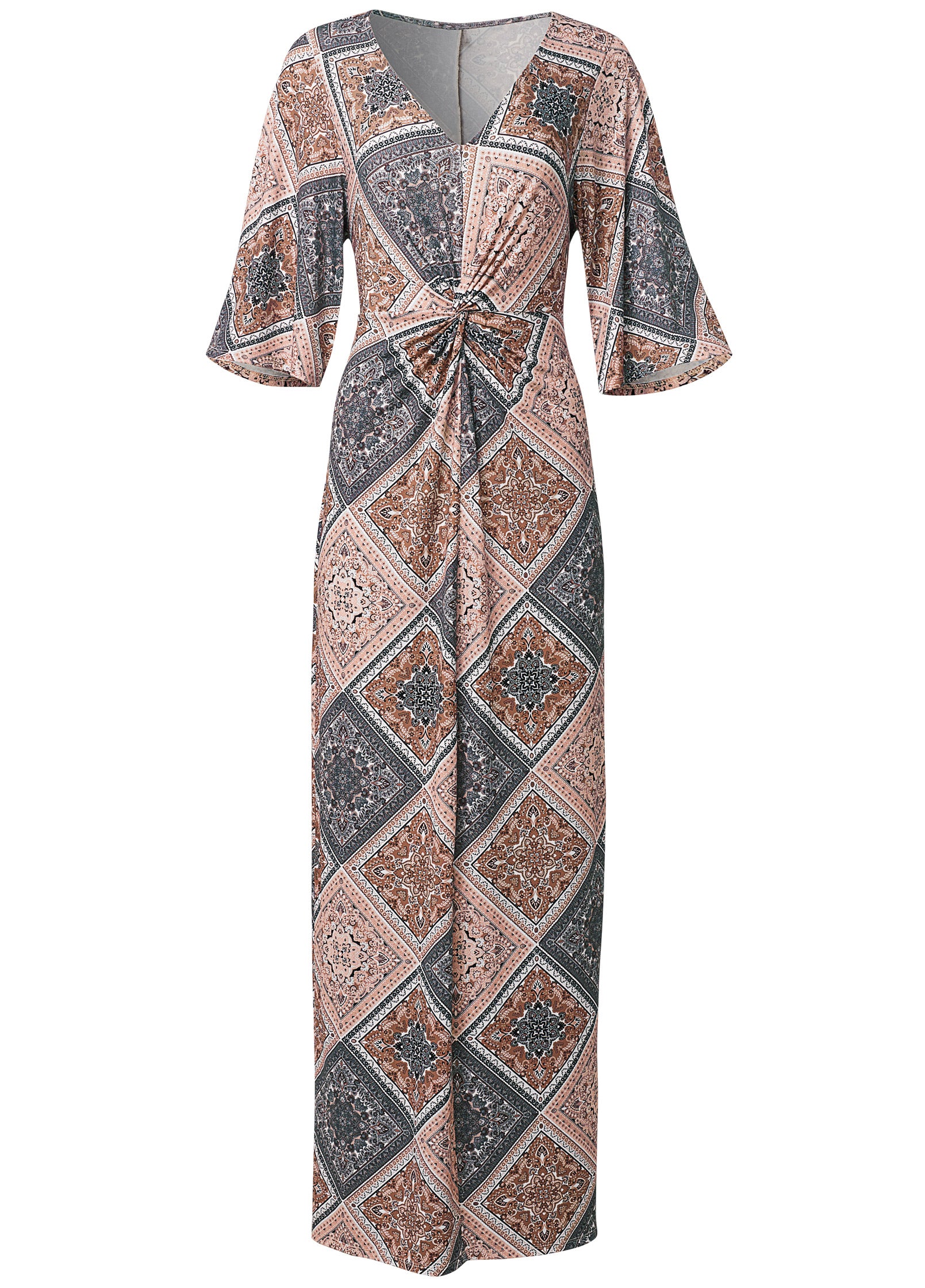 Paisley dreams maxi dress - Rust Multi