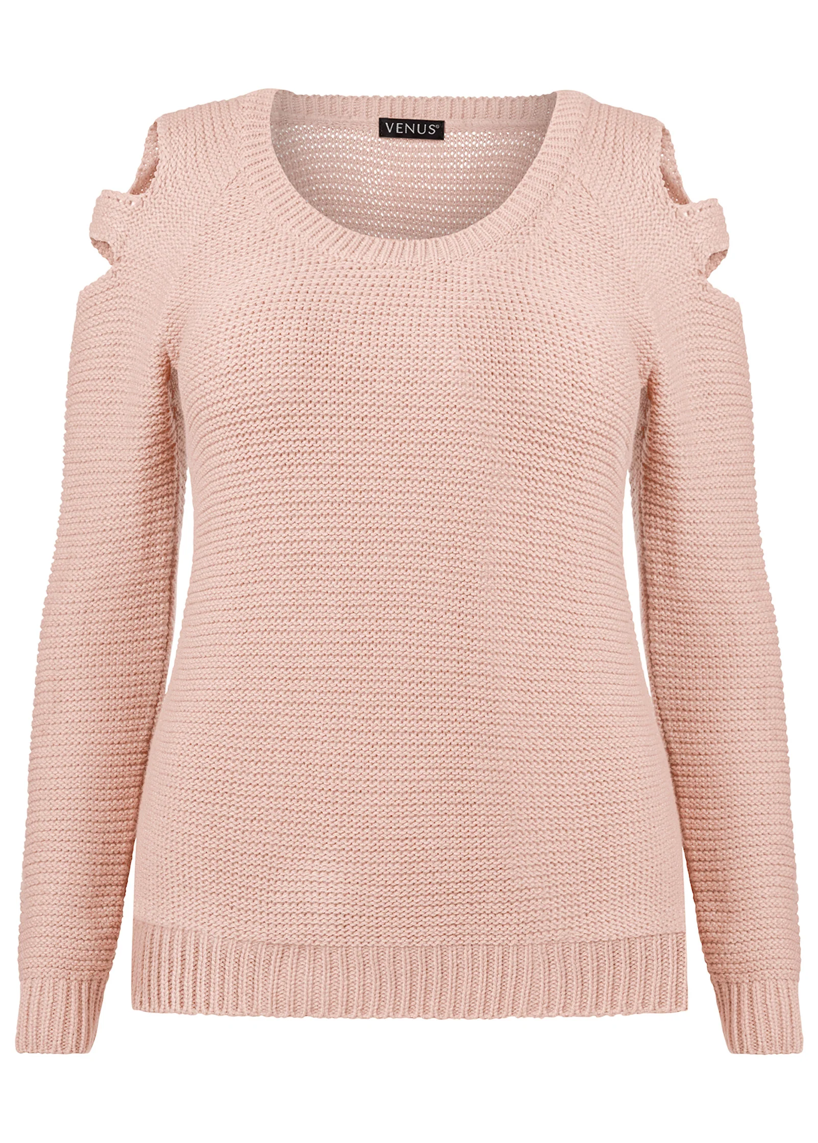 Cutout sleeve sweater - Blush