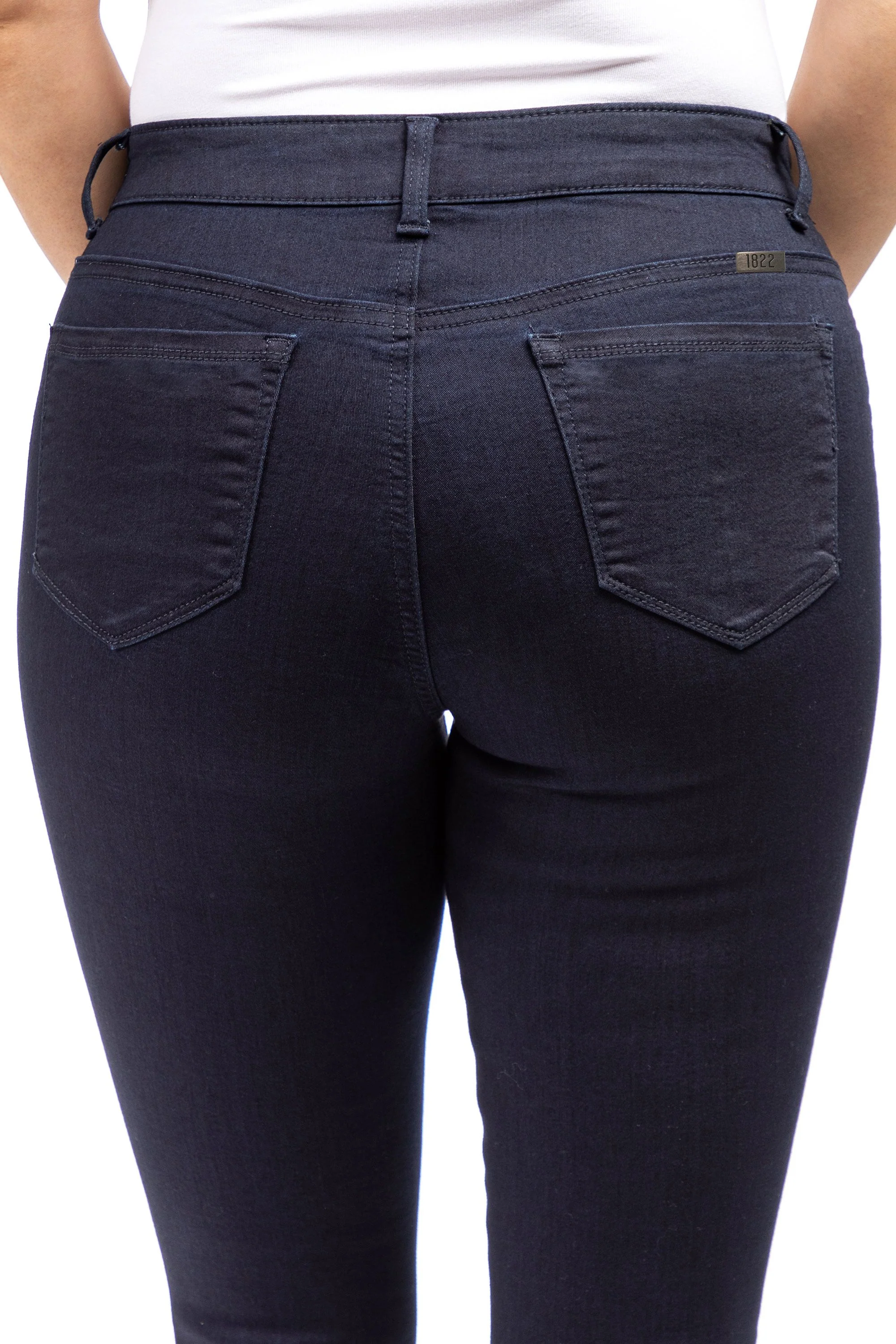 Curvy Fit & Life Shapewear Ankle Skinny In Rinse