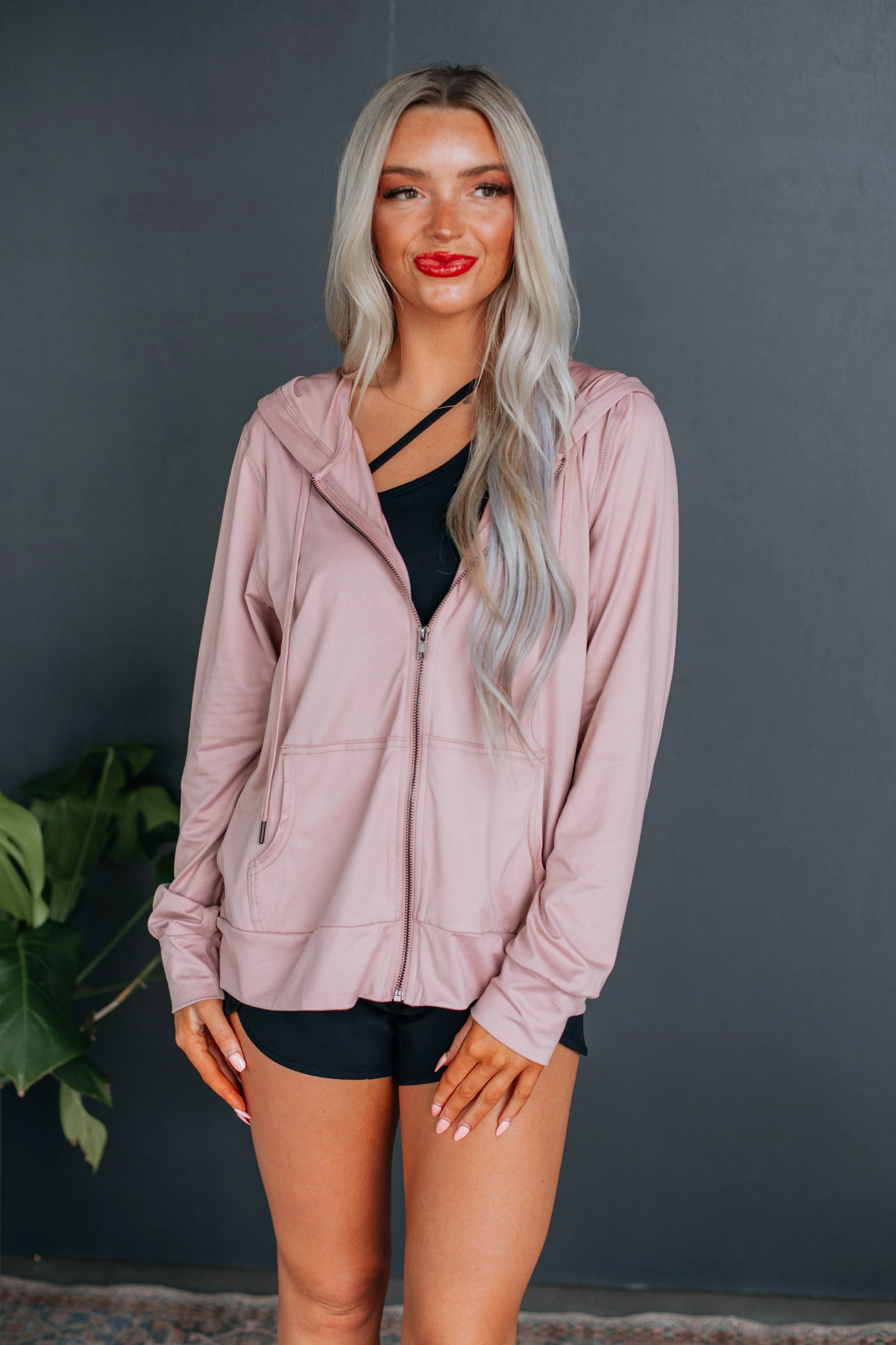 Vissa Zip-Up Jacket - Blush