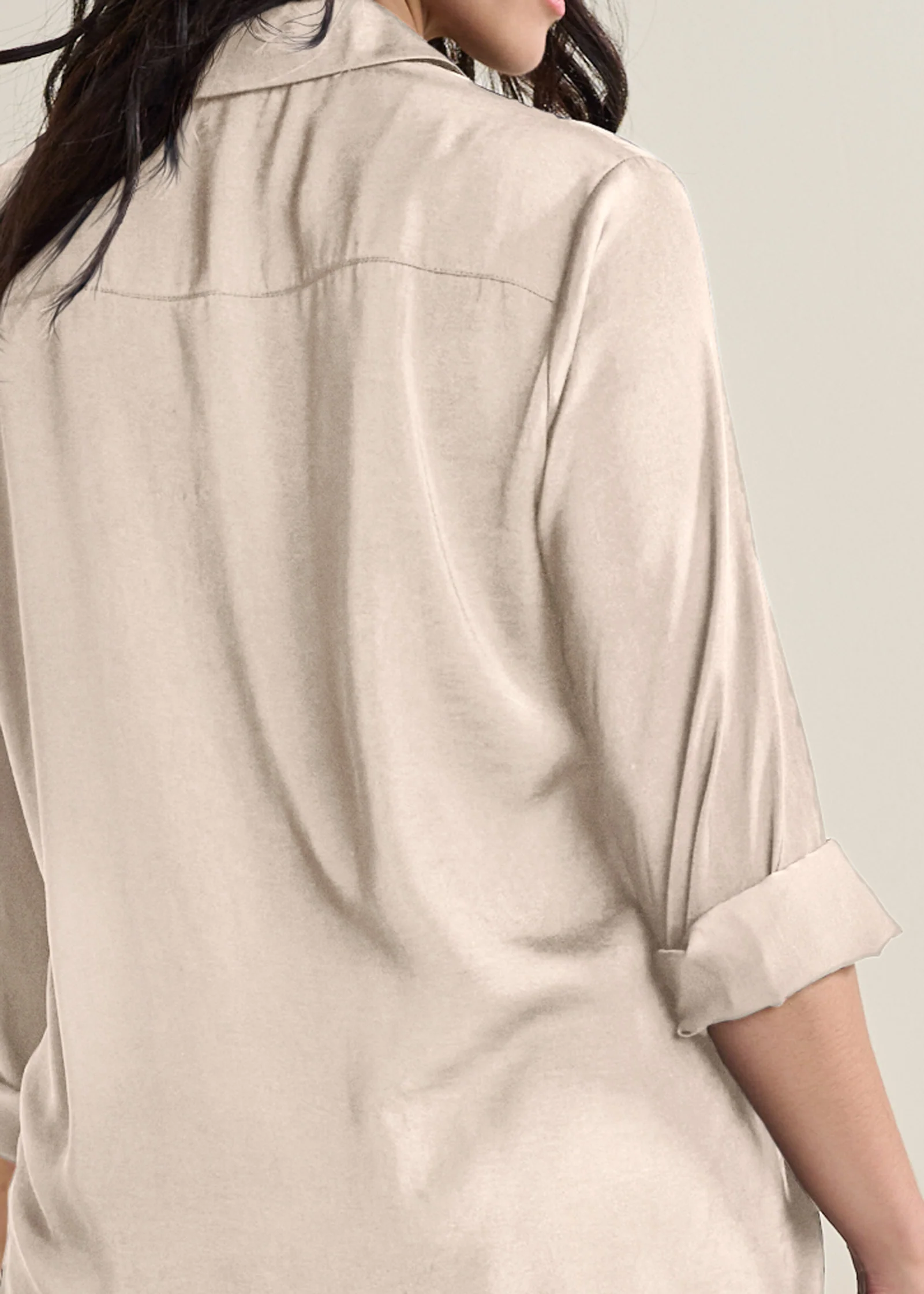 Soft button-down blouse - Off White