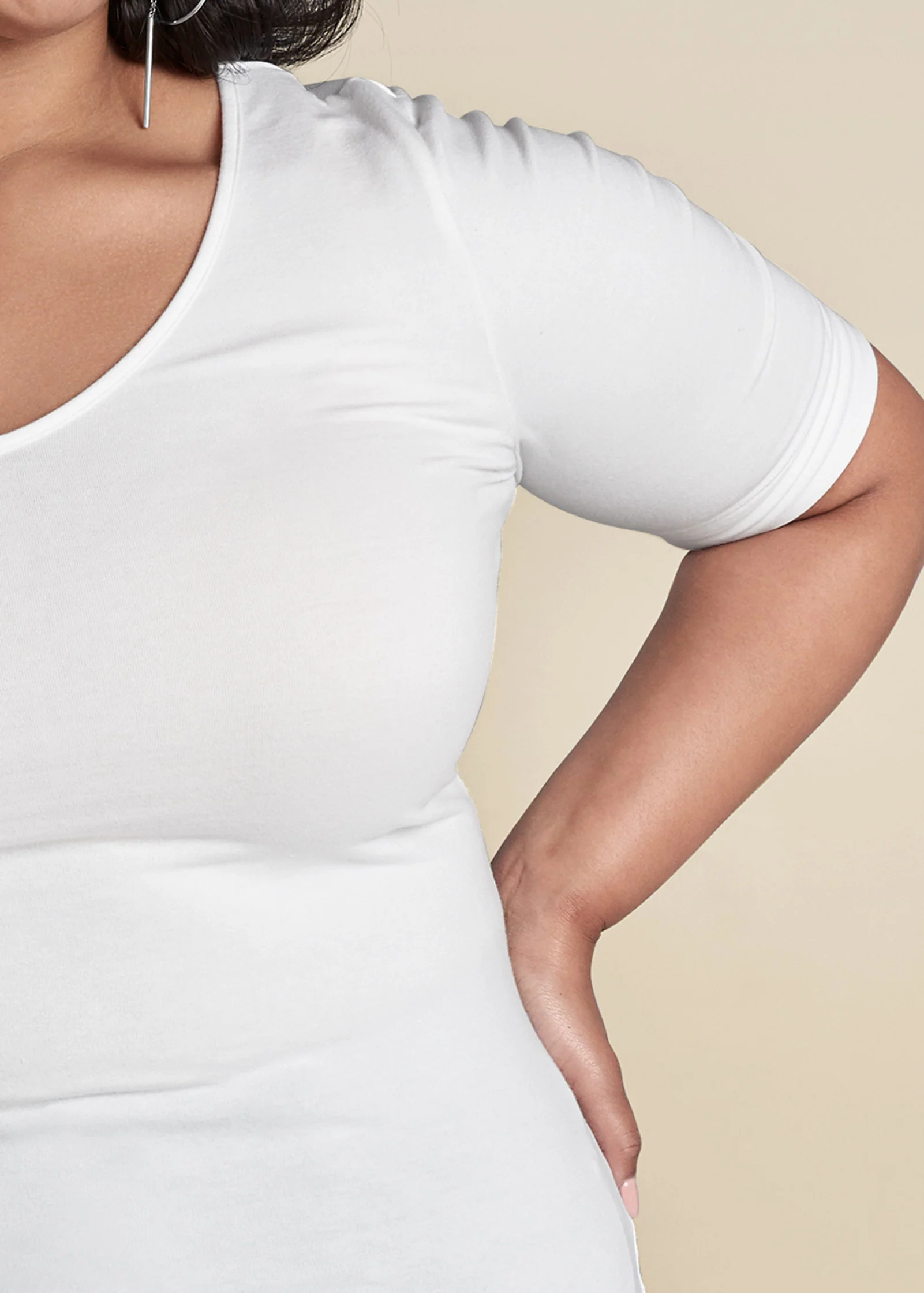 Long and lean tee - White