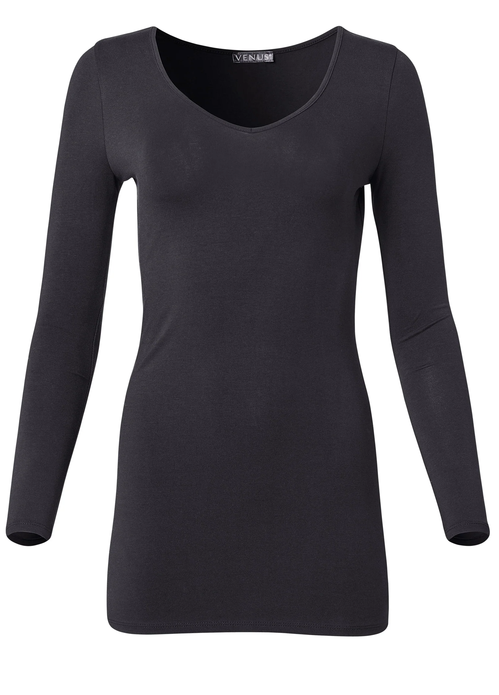 Long sleeve long and lean tee - Black