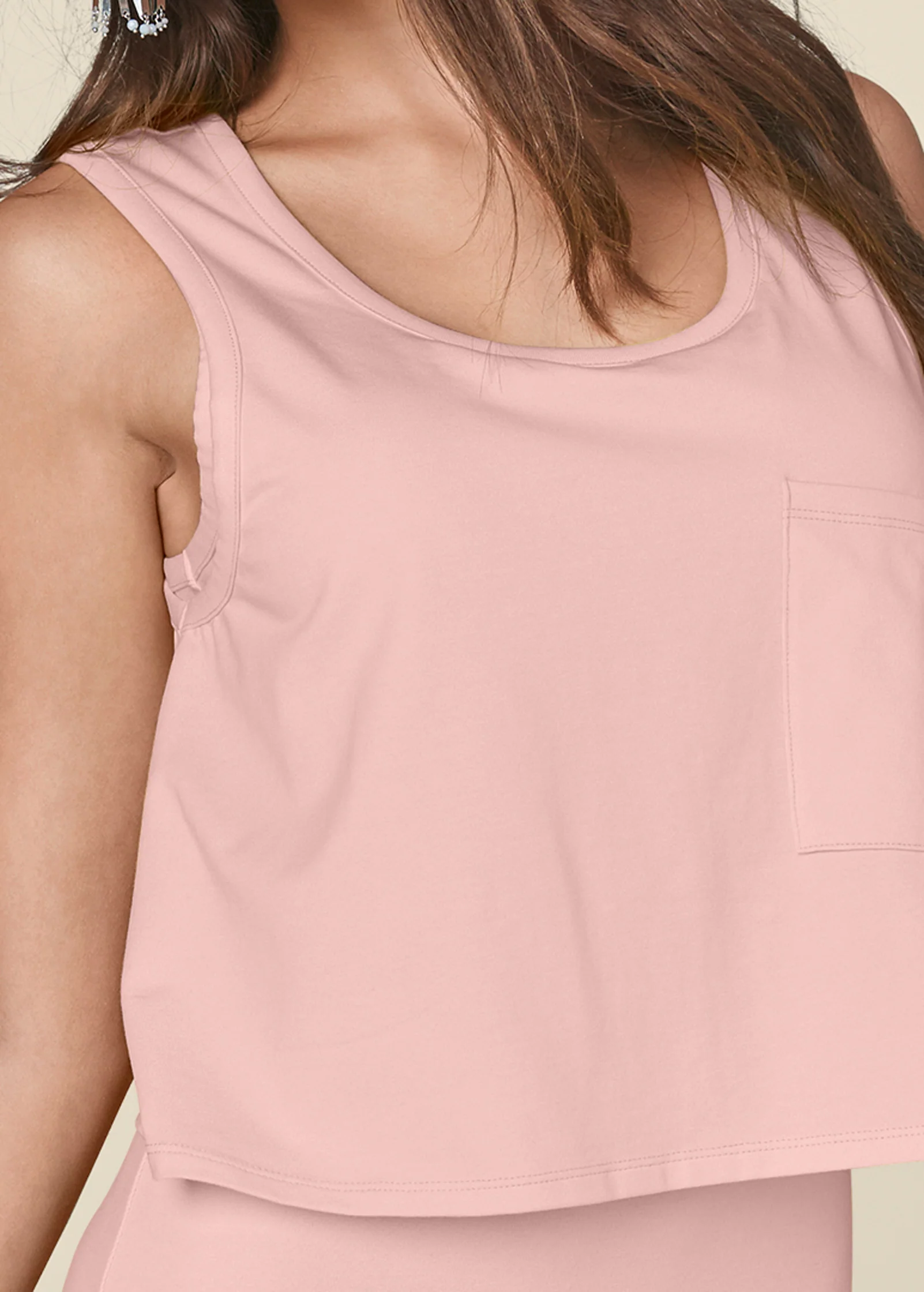 Casual tank dress - Pink