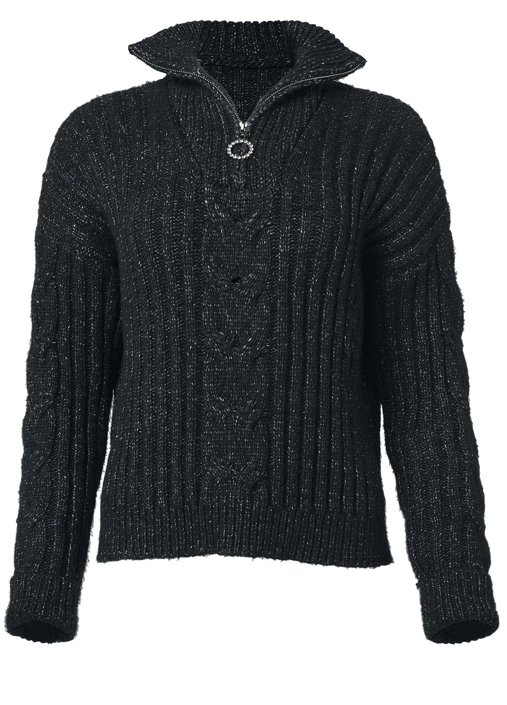 Quarter zip sweater - Black