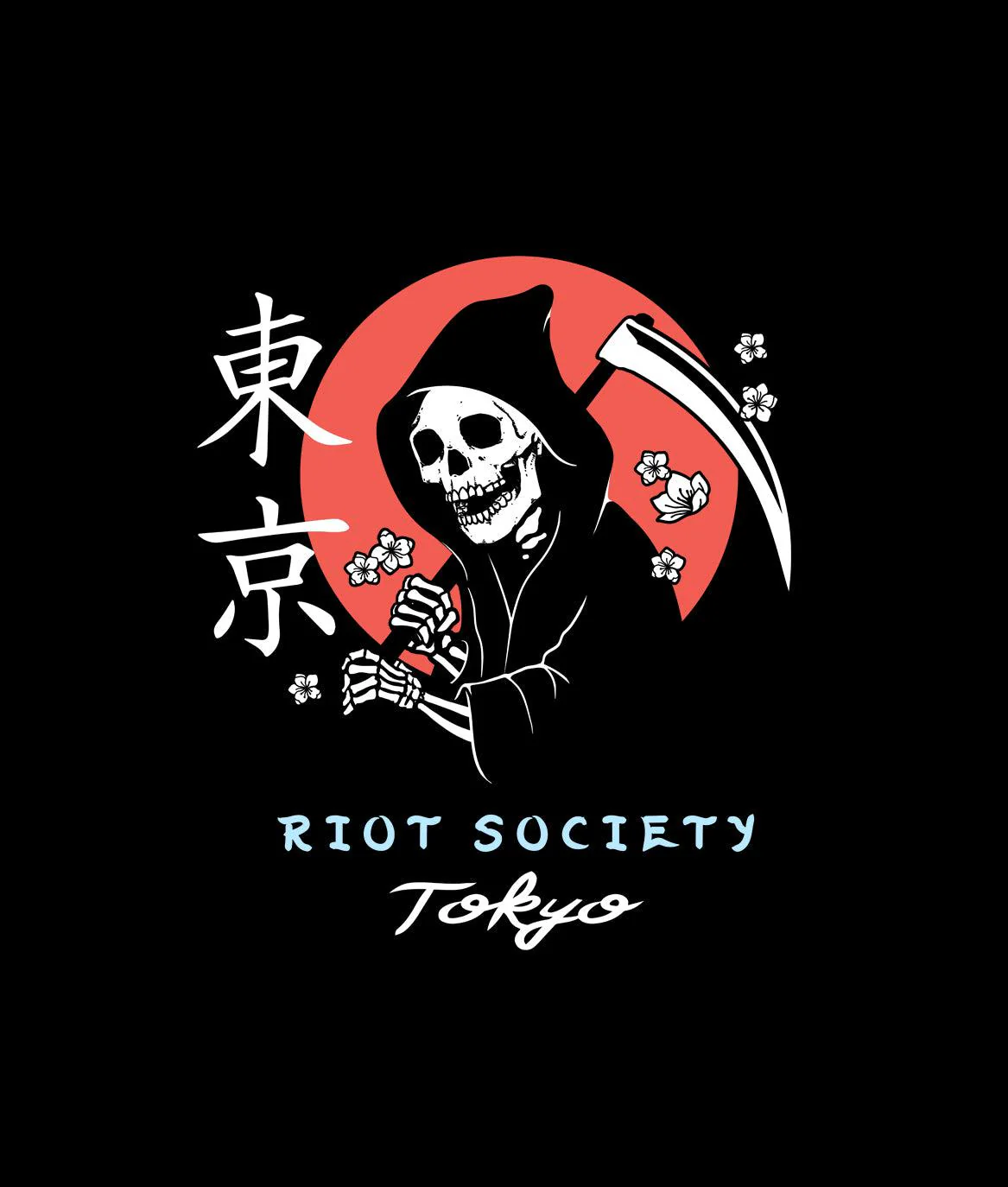 Japan Reaper Octopus Mens T-Shirt