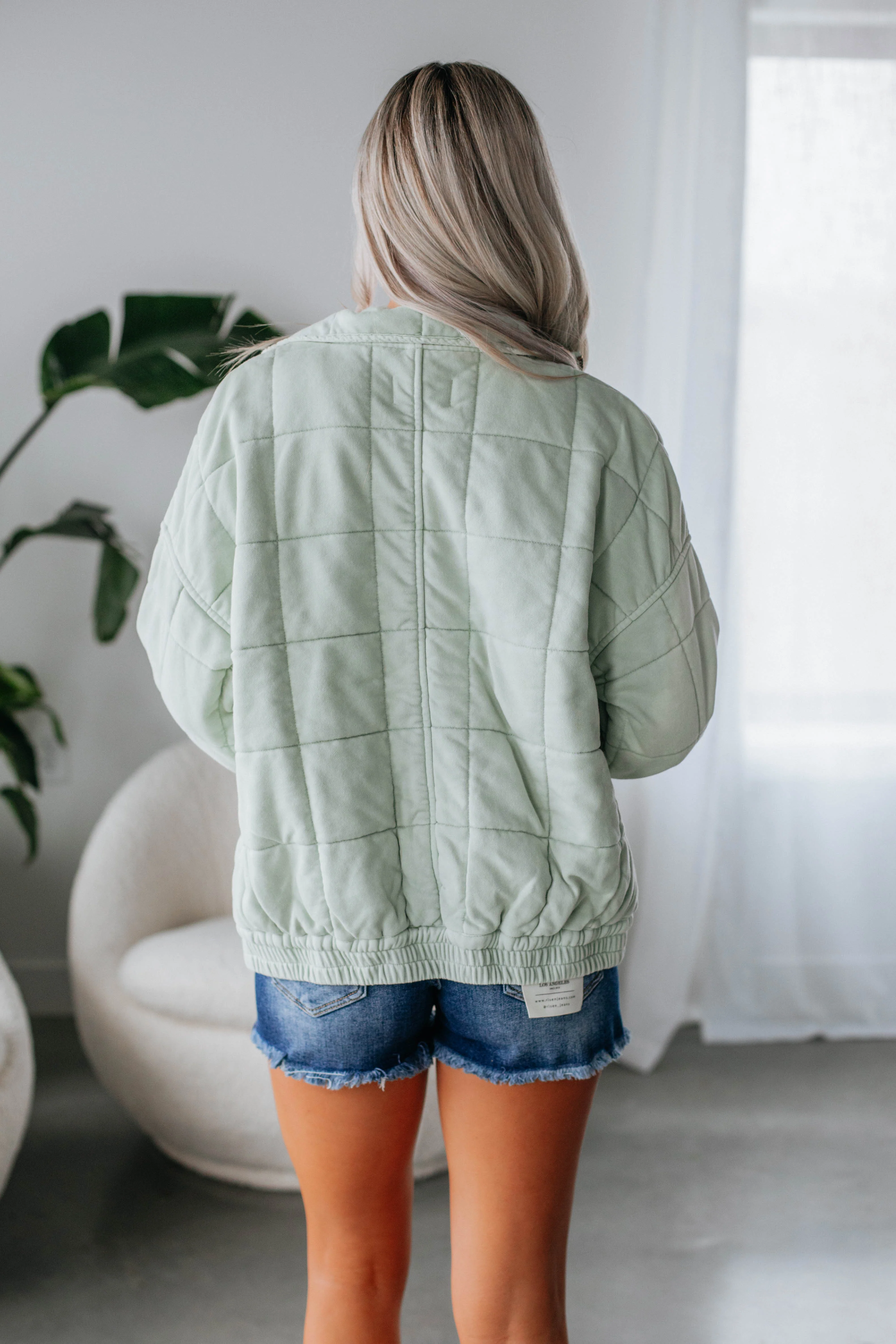 Zaiden Quilted Jacket - Mint