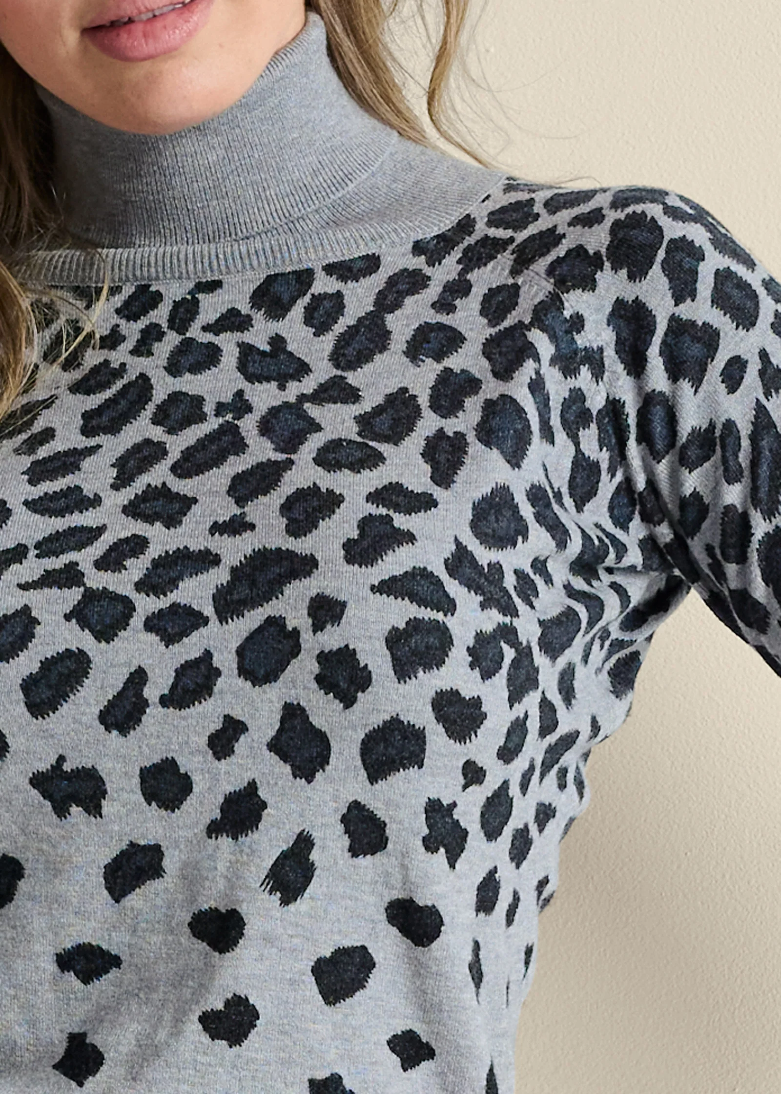 Turtleneck sweater dress - Grey