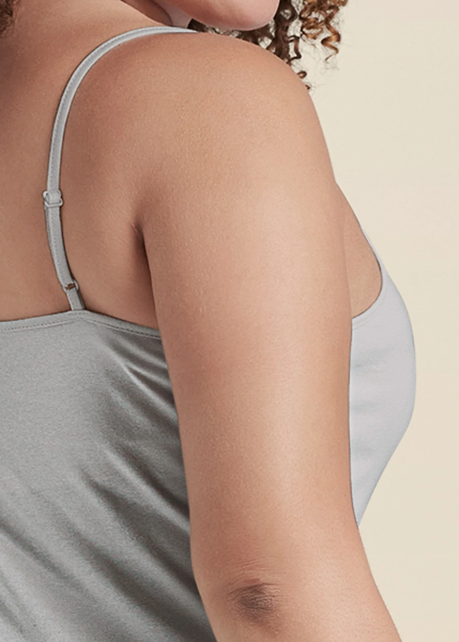 Basic cami two pack - Heather Grey & Nude