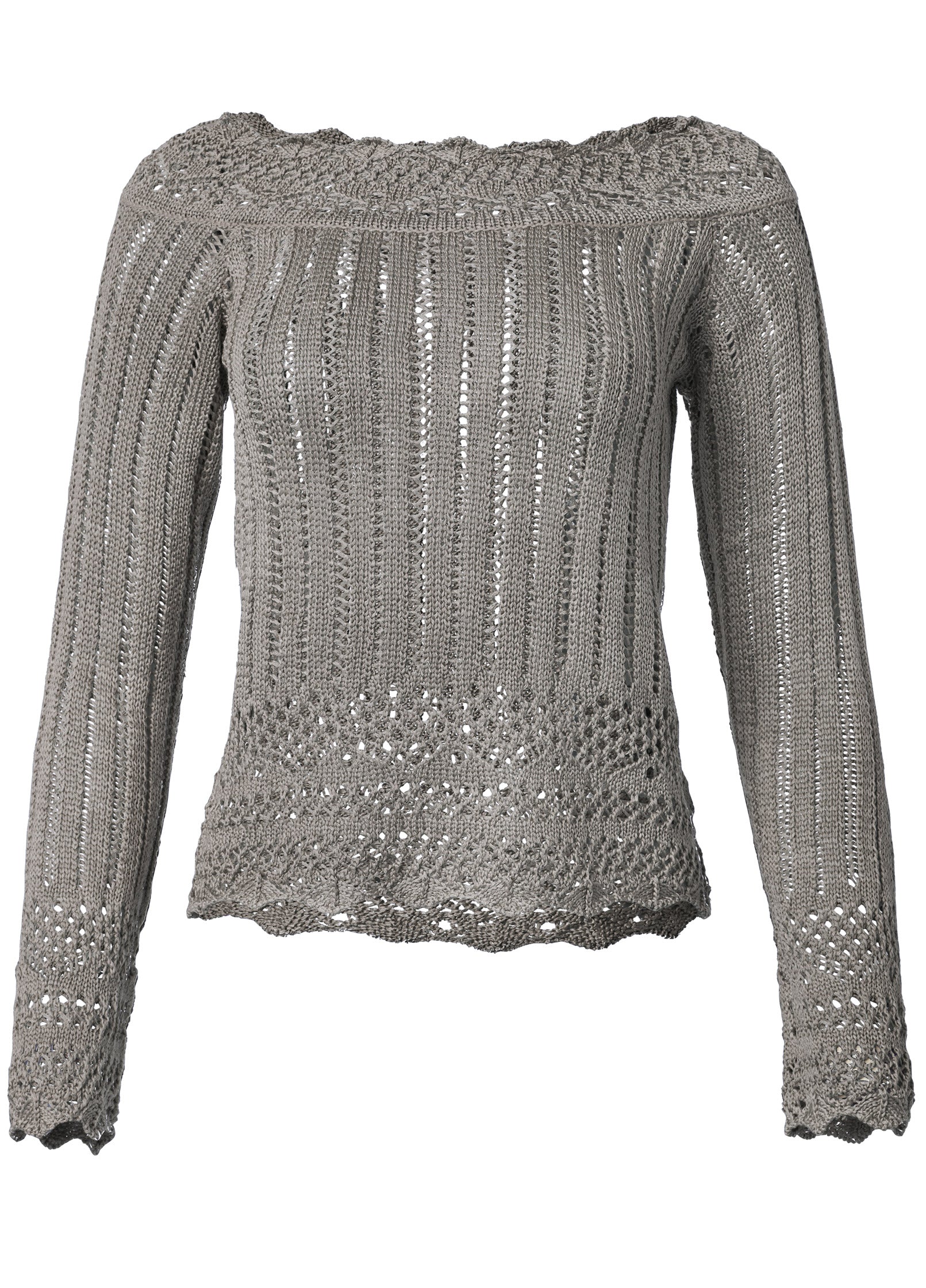 Crochet detail sweater  - Blue