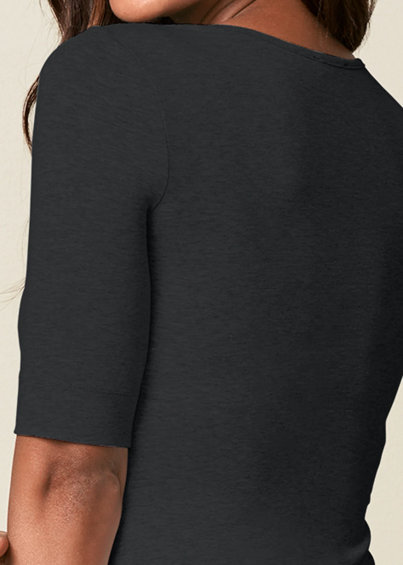 Long and lean tee - Black