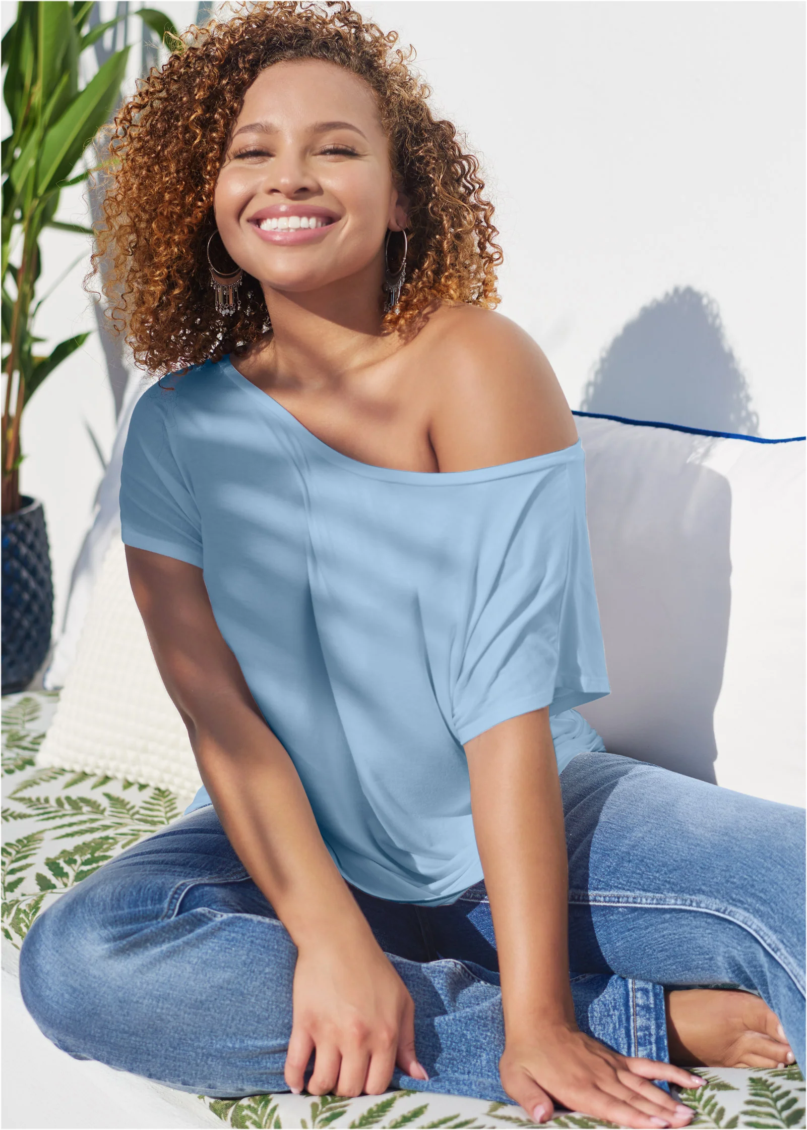 Casual tee - Light Blue