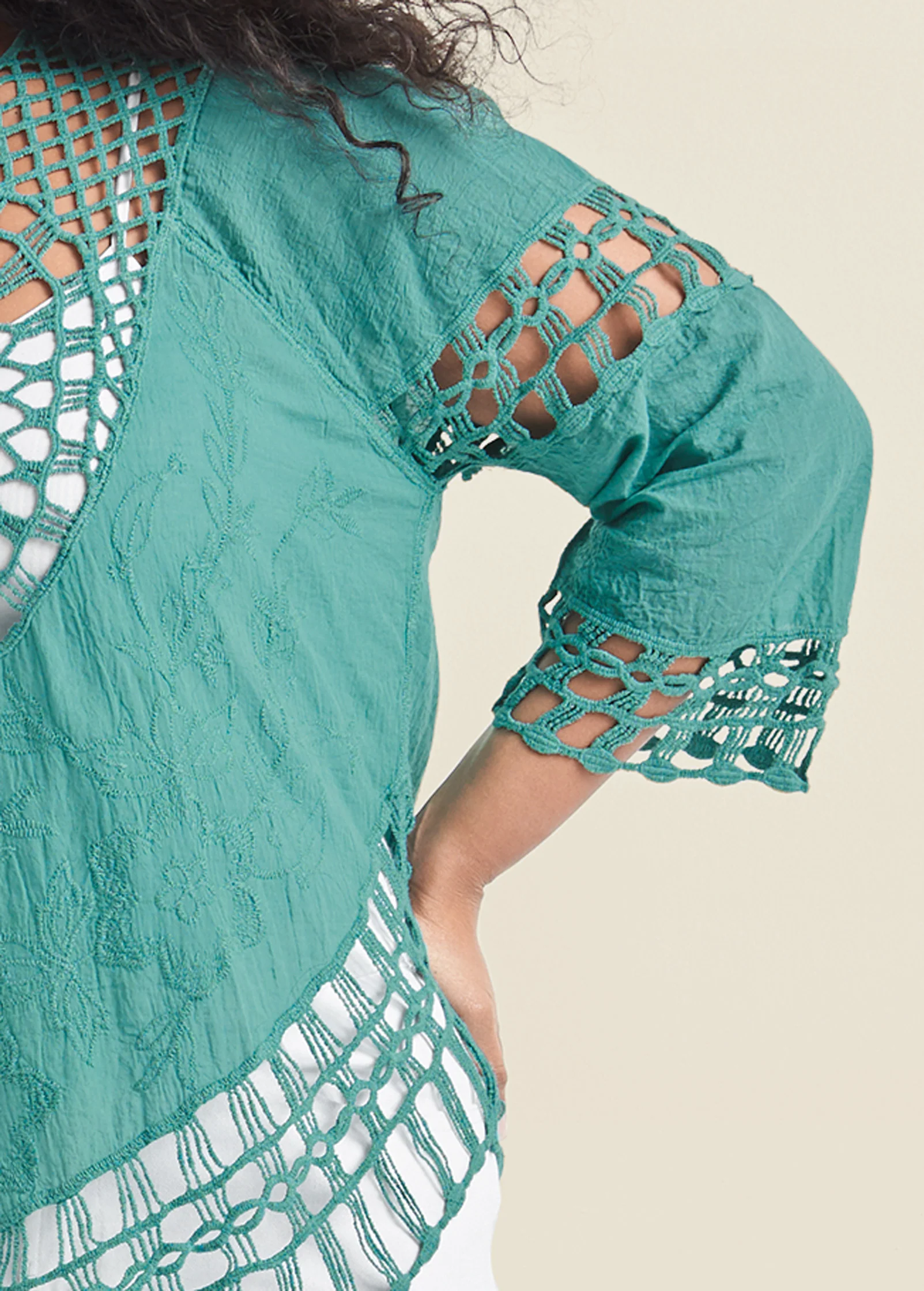 Crochet top - Turquoise