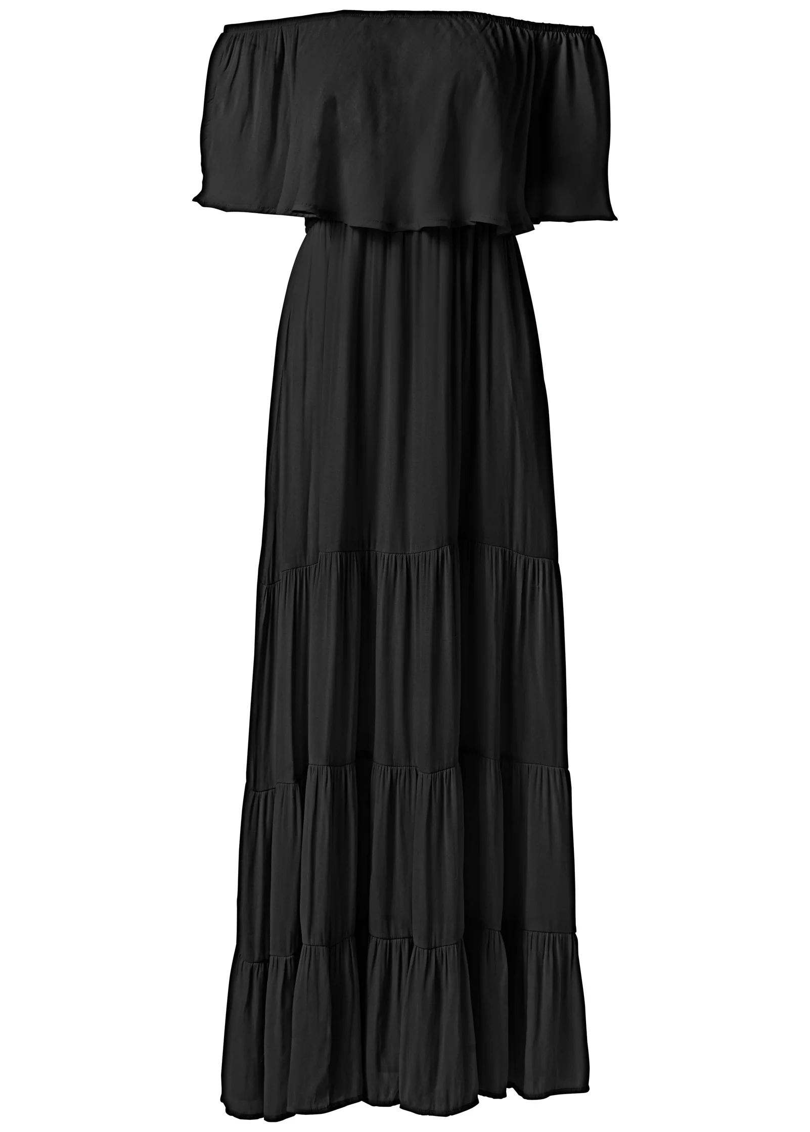 Tiered maxi dress - Black