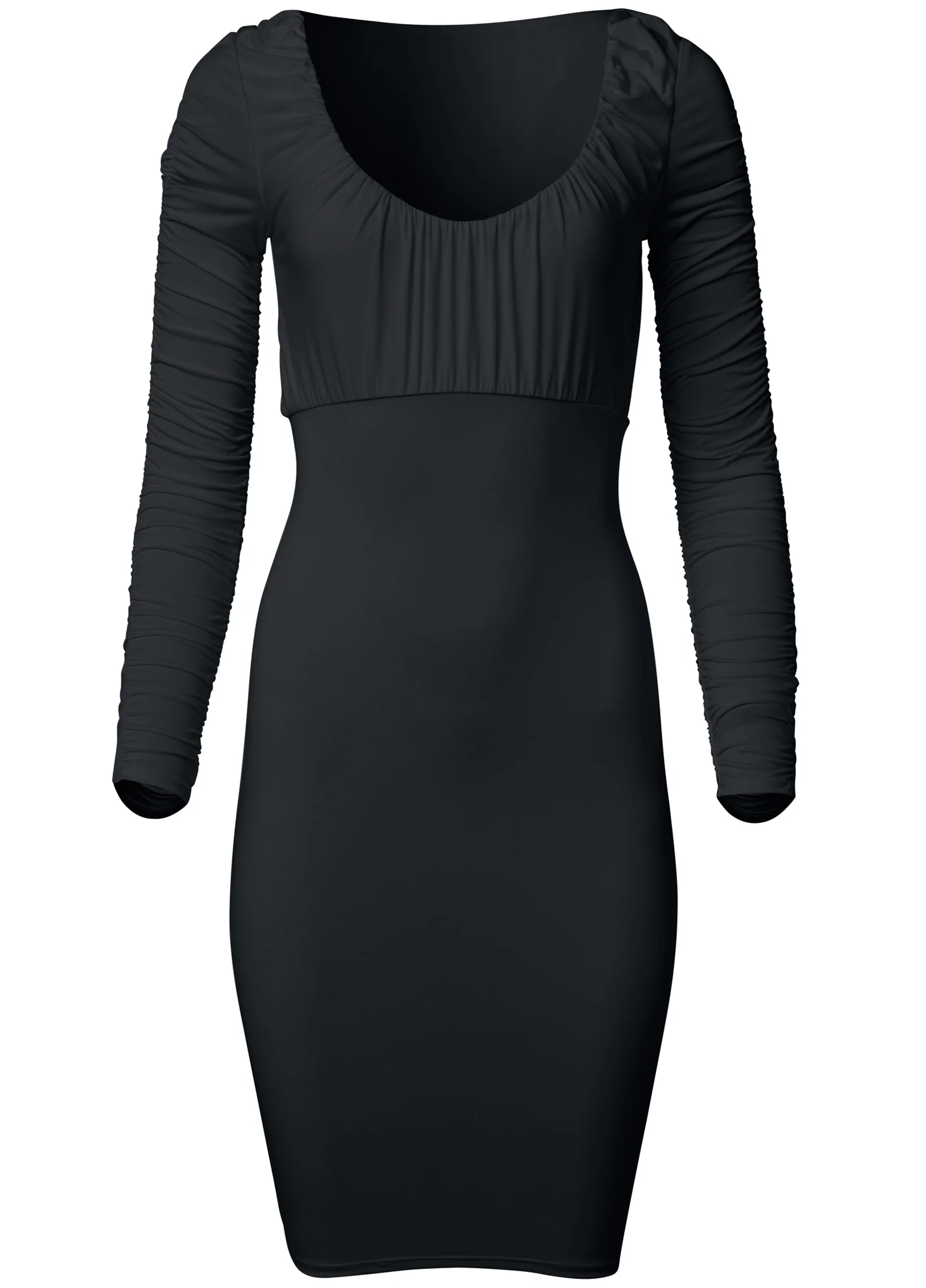 Shape Embrace long sleeve dress - Black