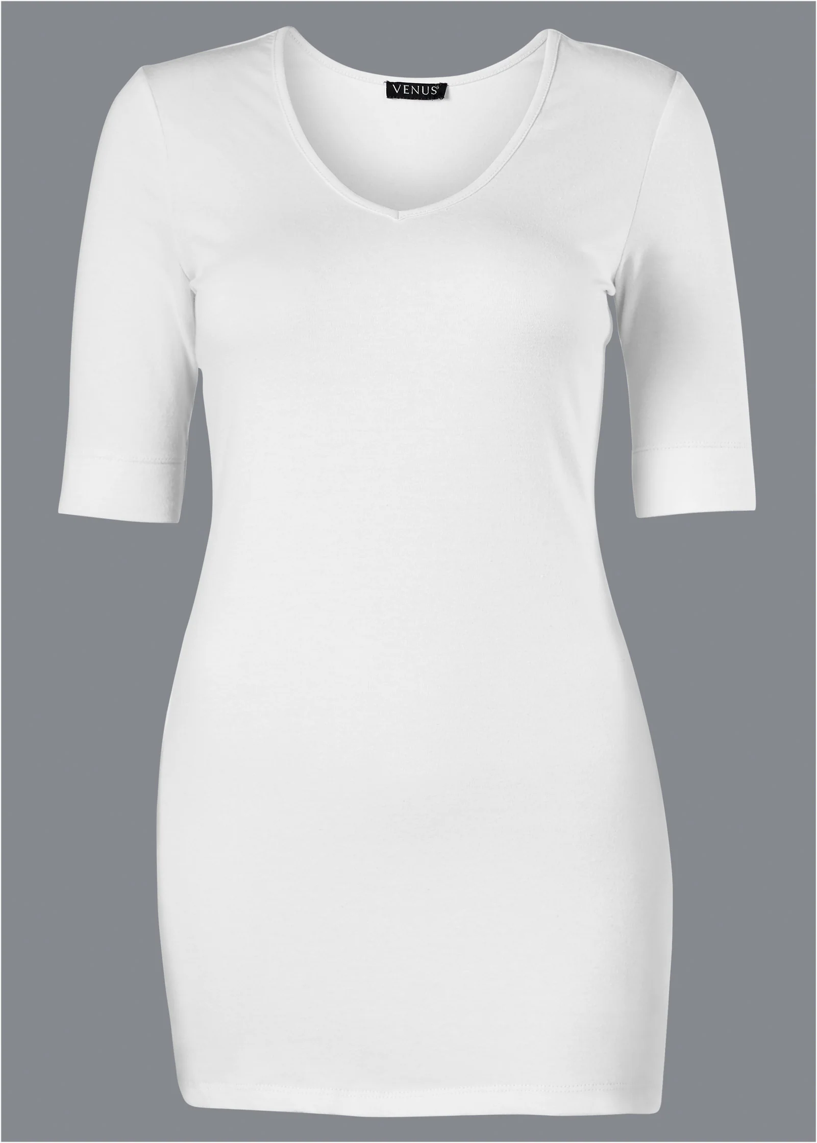 Long and lean tee - White