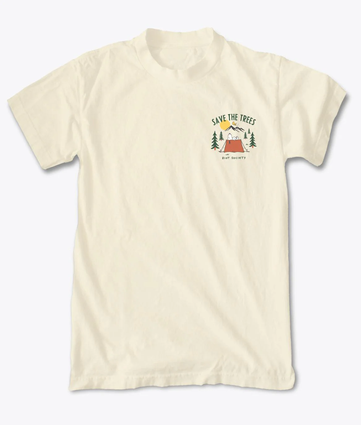 Peanuts Snoopy Save the Trees Mens T-Shirt