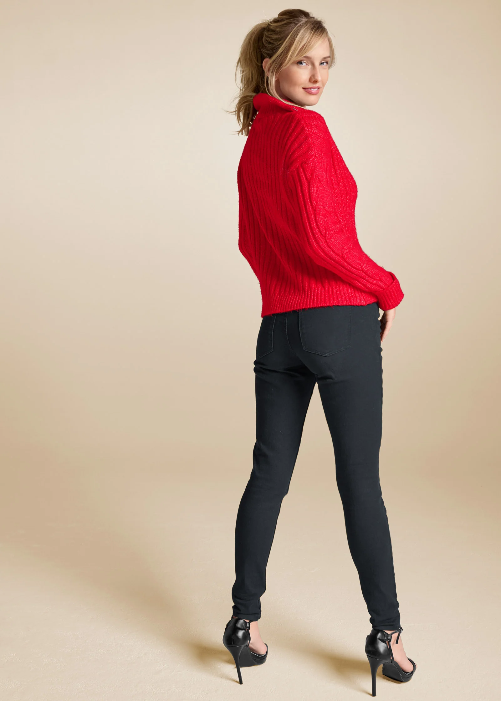 Quarter zip sweater - Red