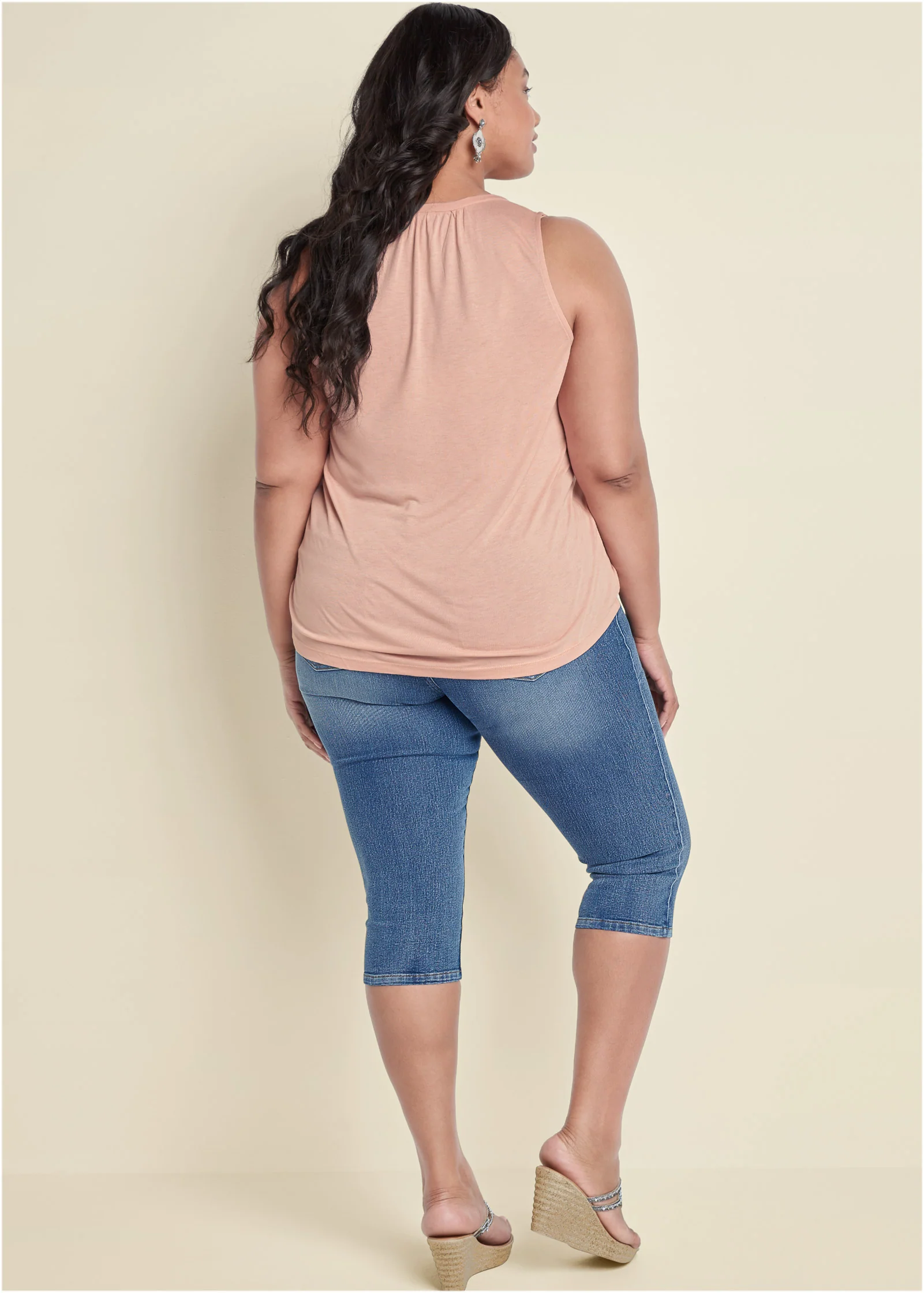 Tie detail casual top - Pink