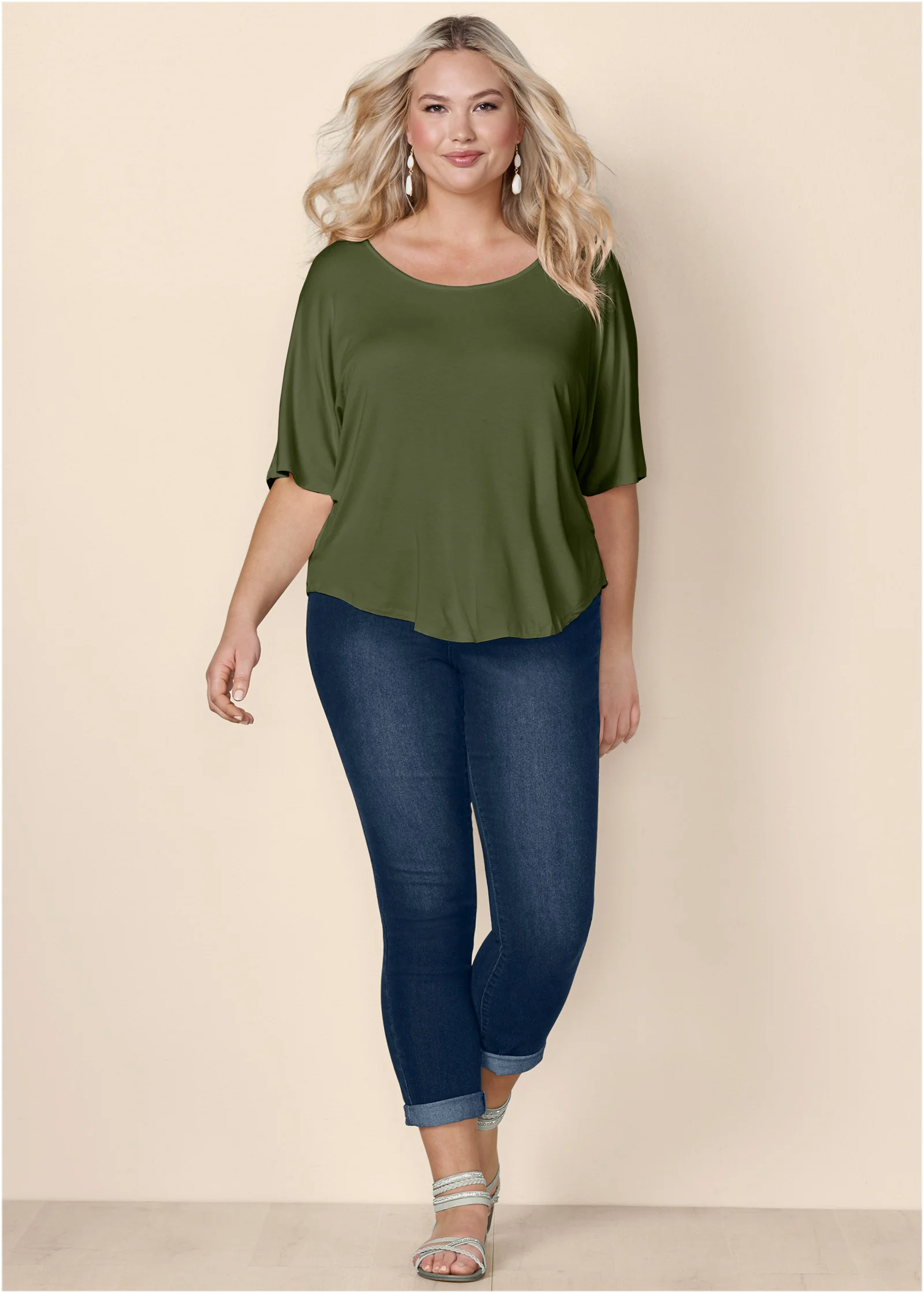 Racerback basic top - Olive