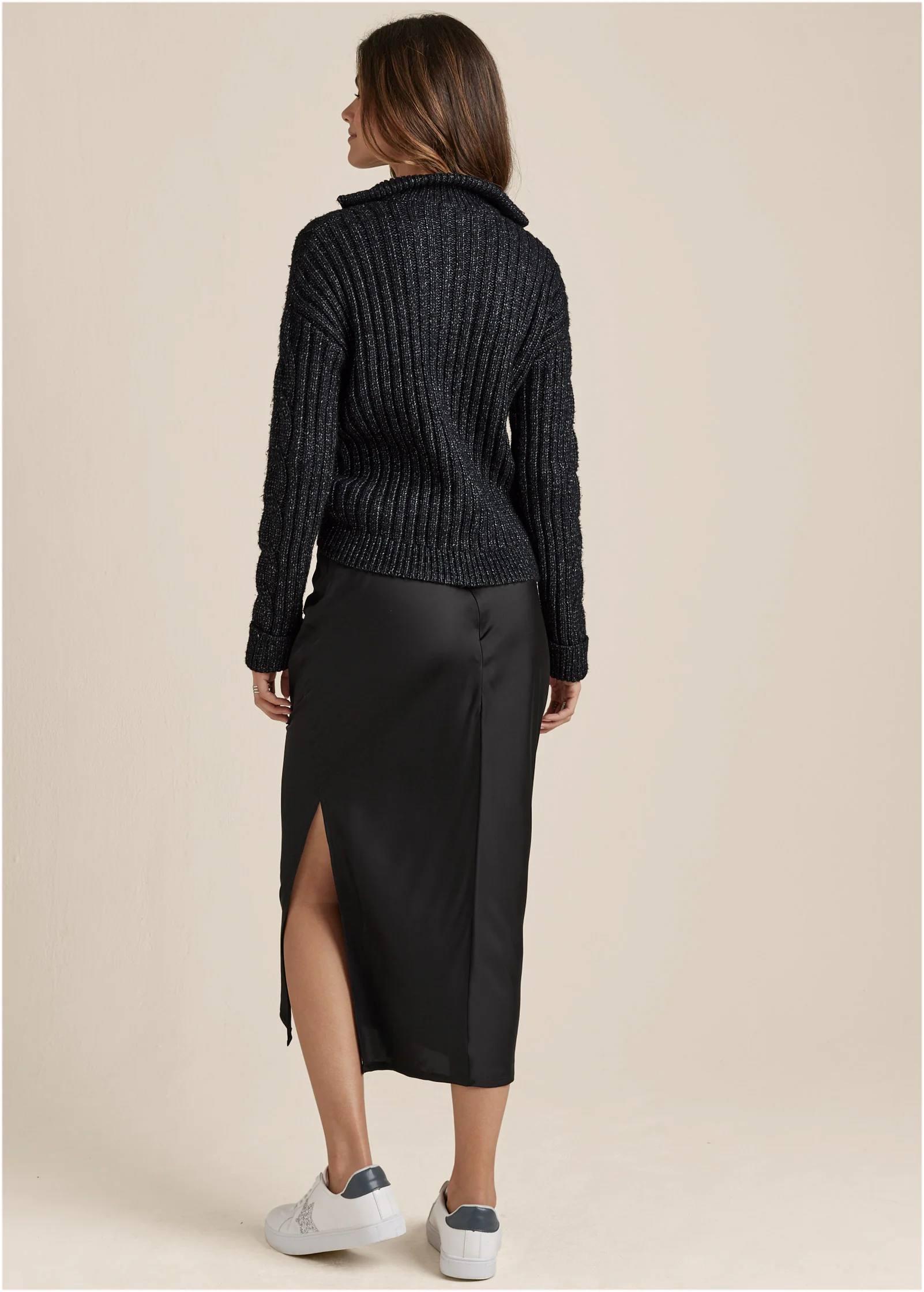 Quarter zip sweater - Black