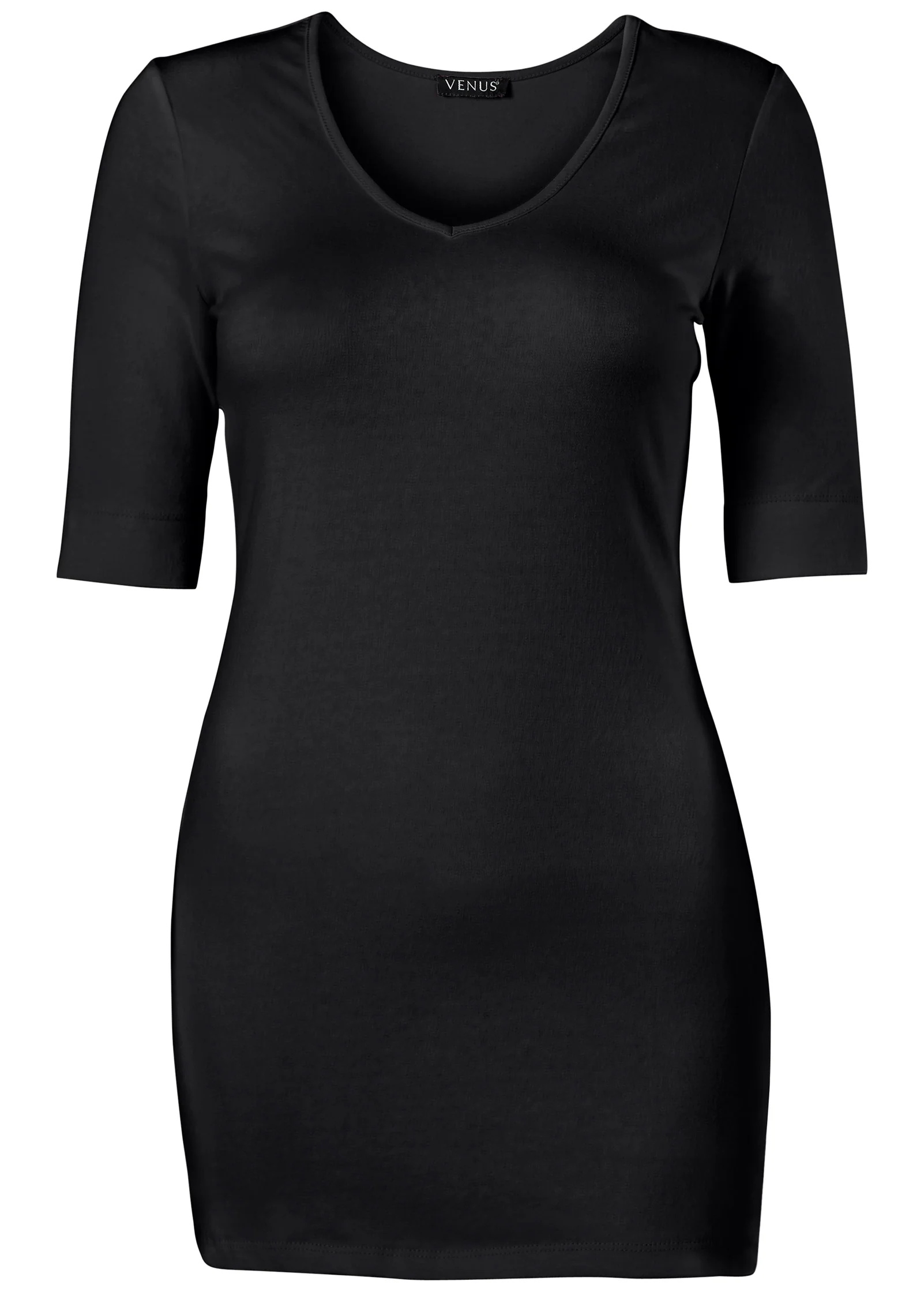 Long and lean tee - Black