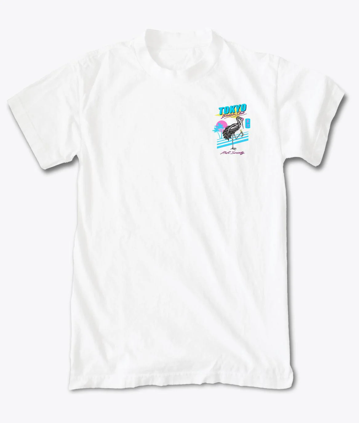 Crane Skeleton Tokyo Beach Club 2.0 Mens T-Shirt