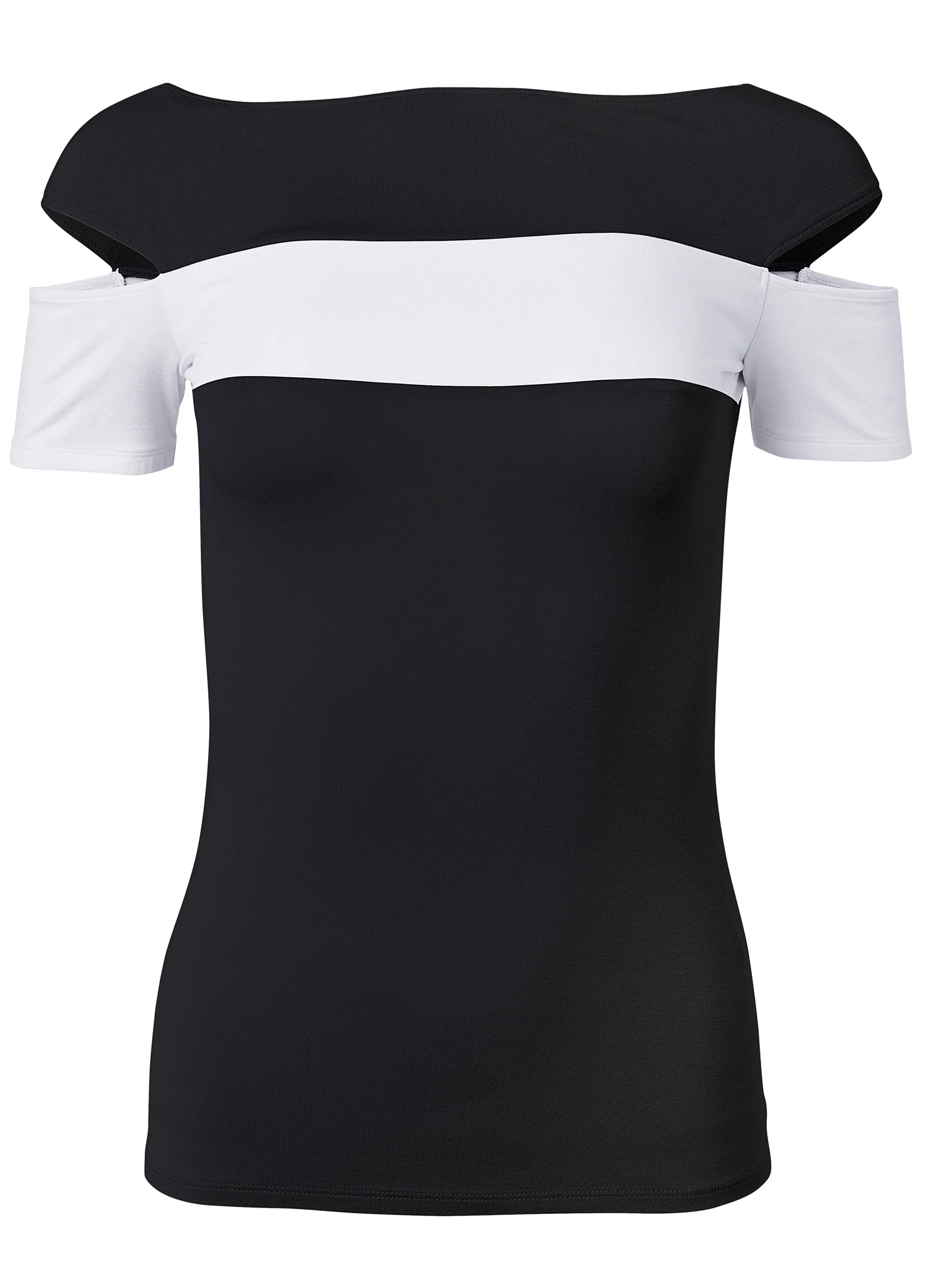 Color block top - Black & White