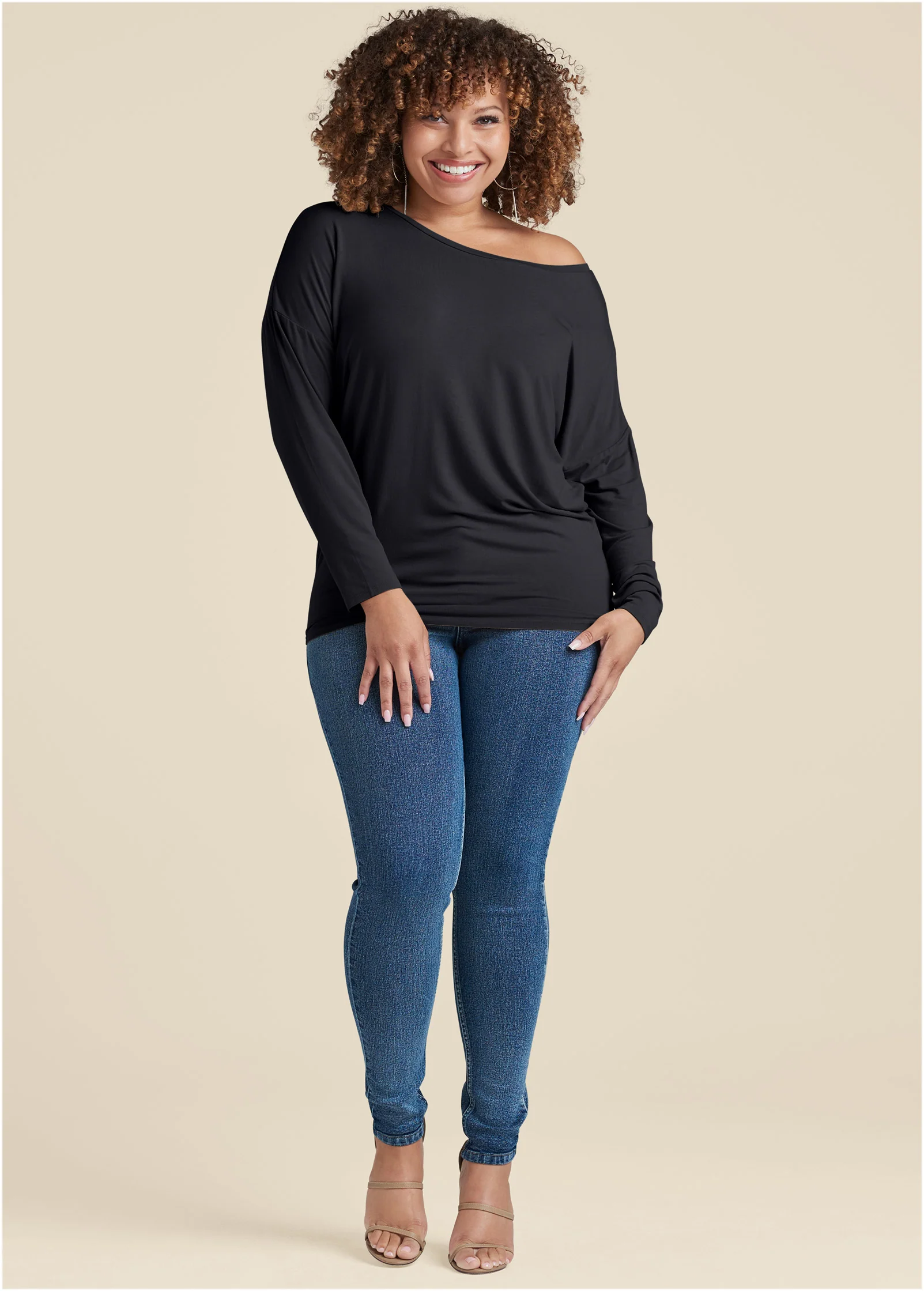 Casual long sleeve tee - Black