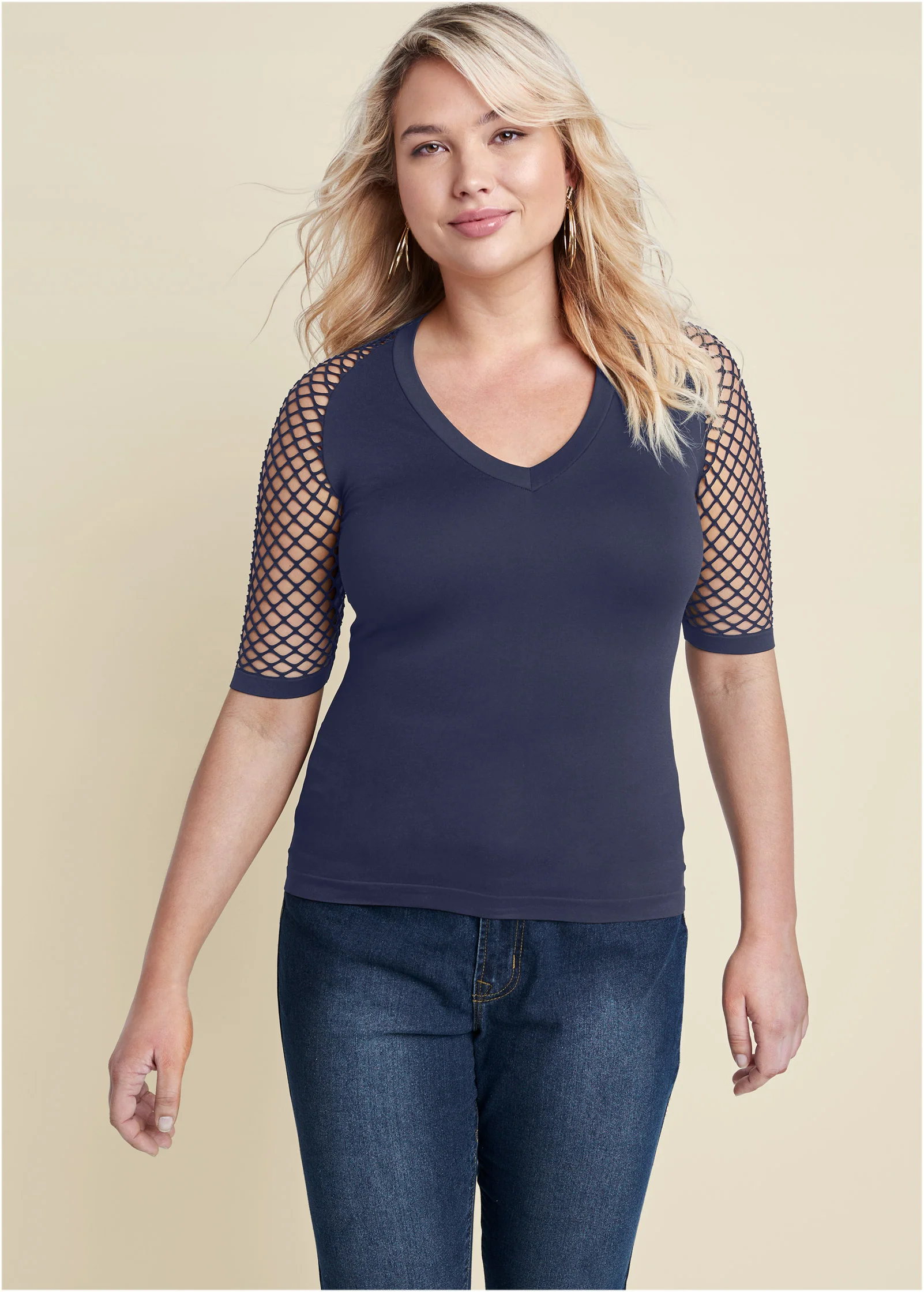 Second skin seamless top - Navy