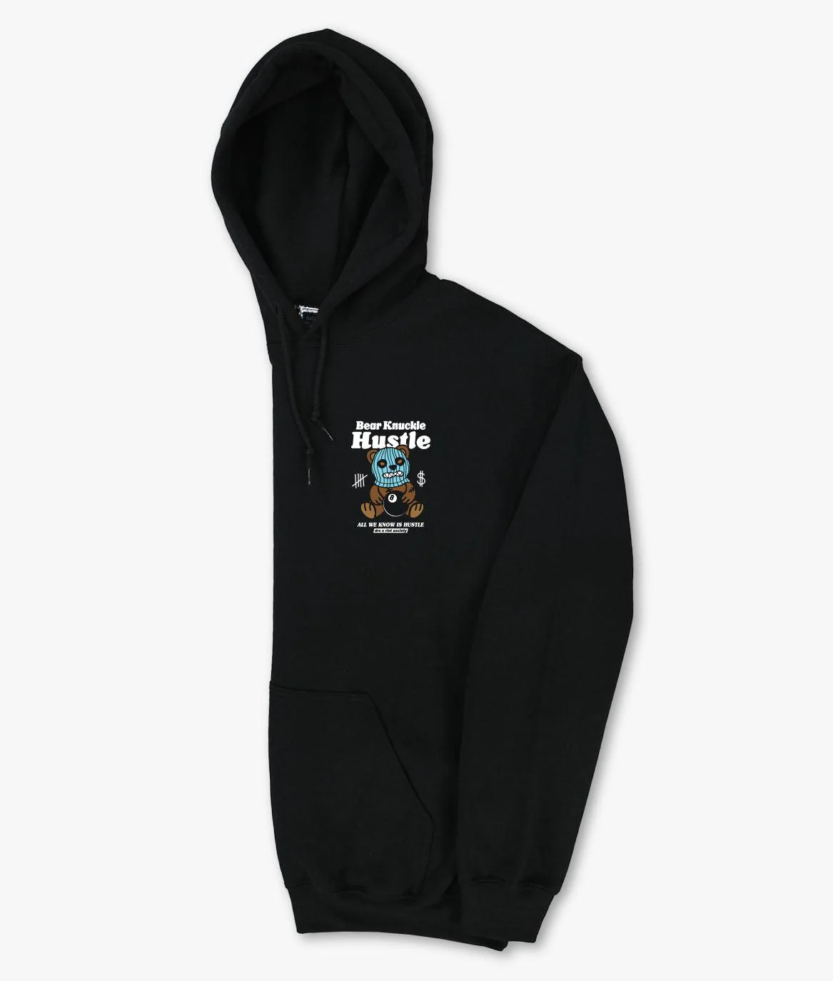 Dro x Riot Society Bear Knuckle Hustle Mens Hoodie